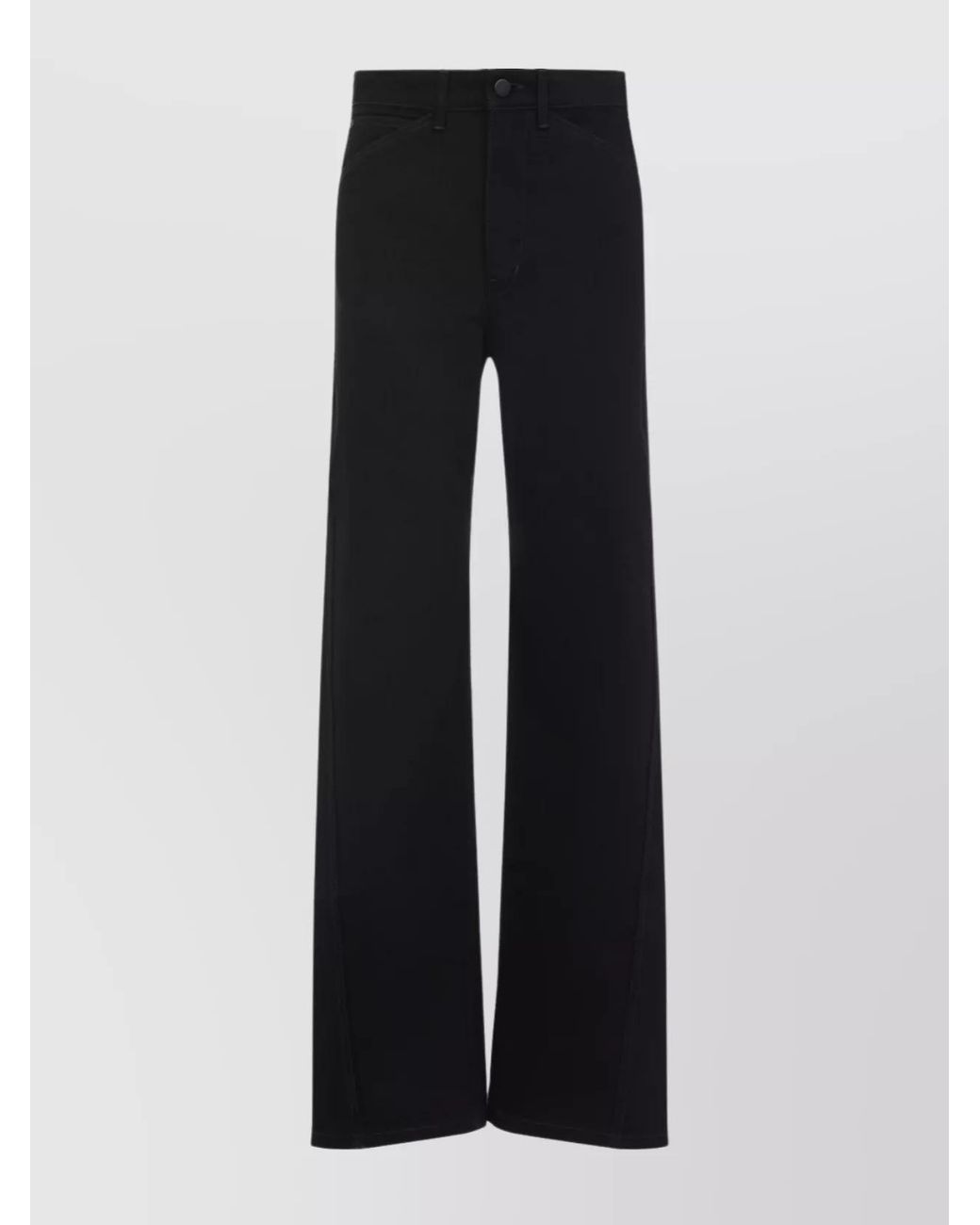 Lemaire Black Cotton Twisted Wide-Leg Trousers