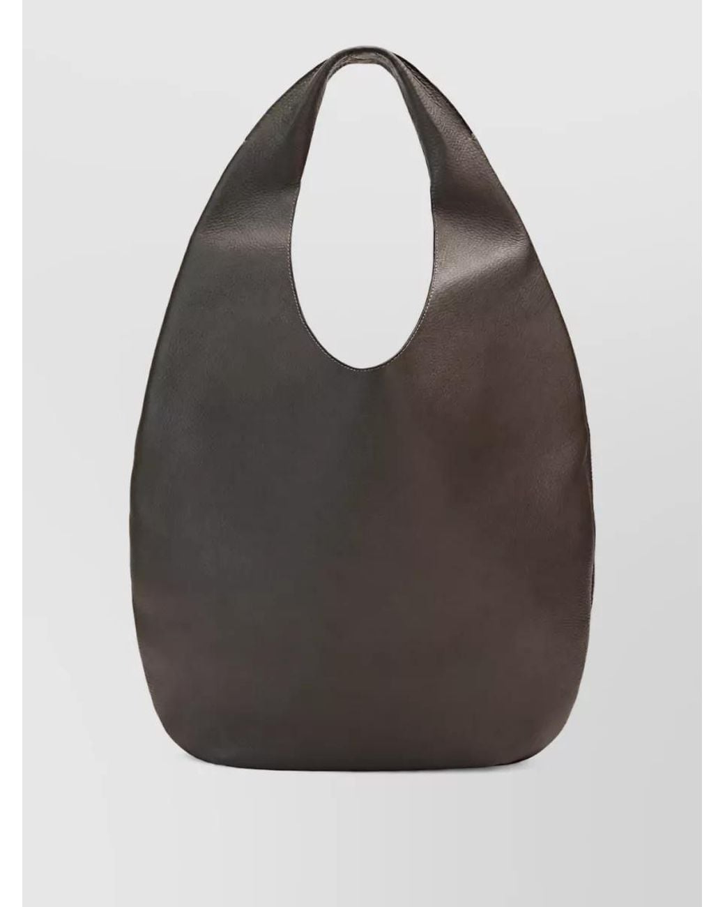 A.P.C. Gray Neige Leather Shoulder Bag