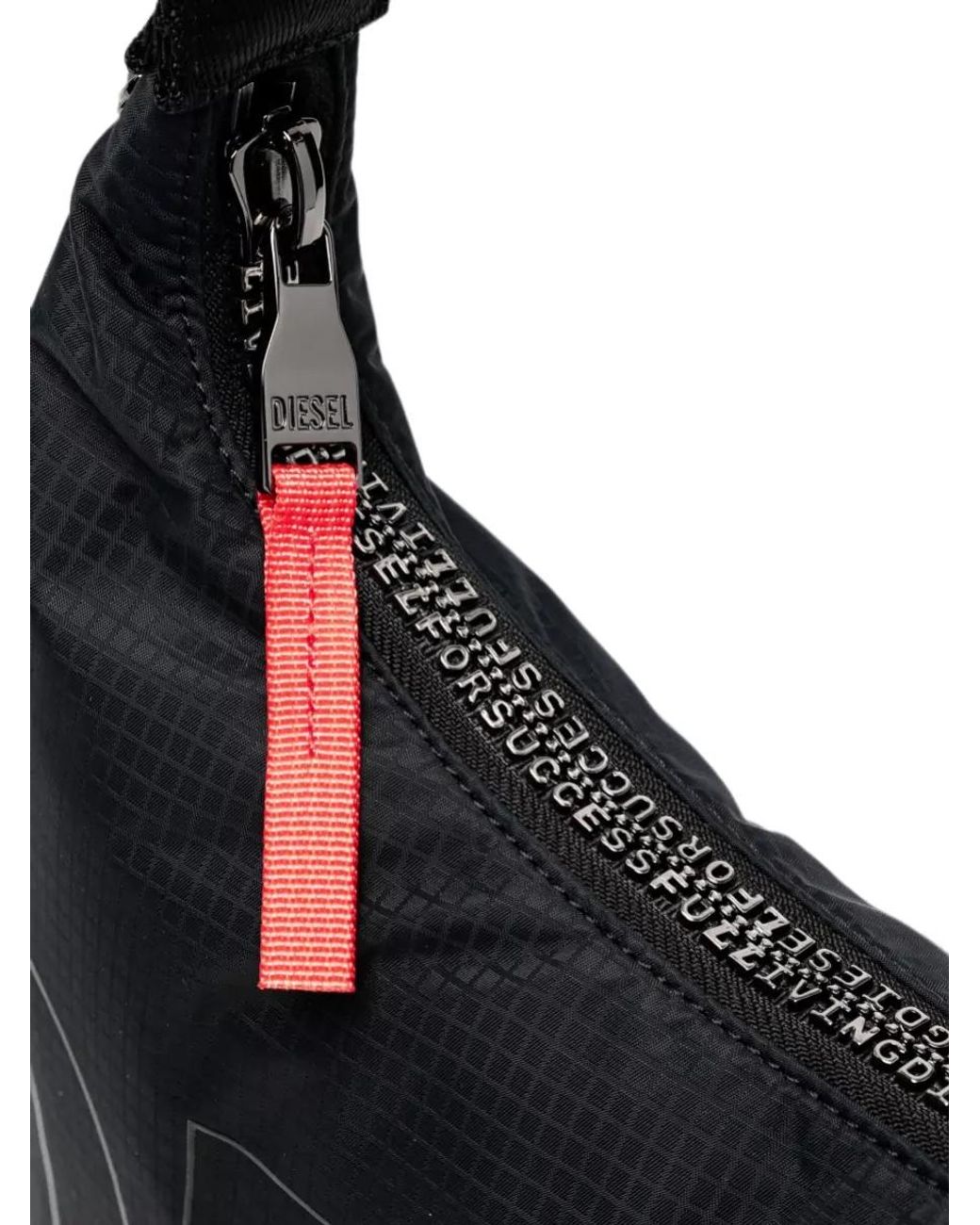 DIESEL Black Nylon Shoulder Bag for men