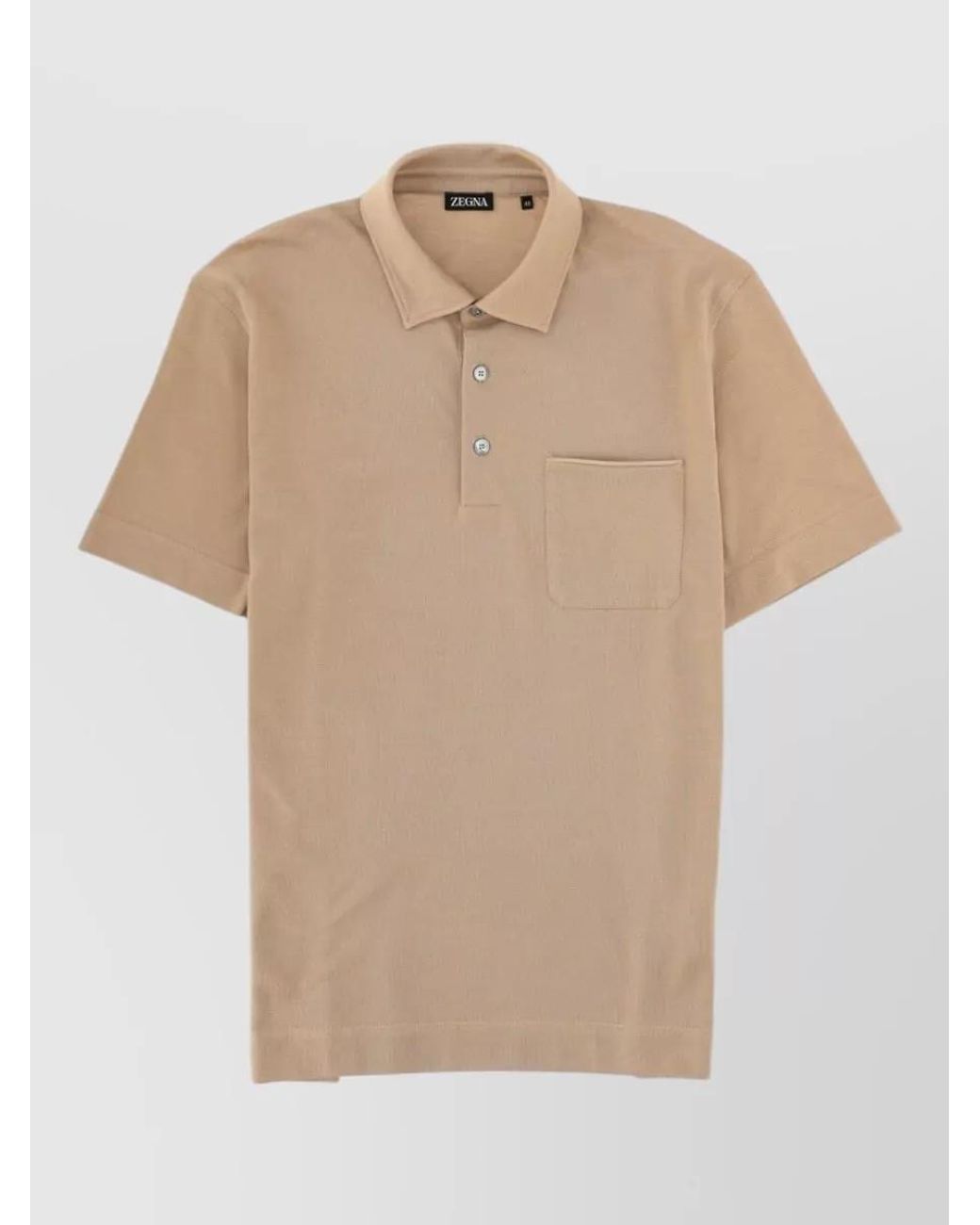 Zegna Natural Regular-Fit Polo T-Shirt for men