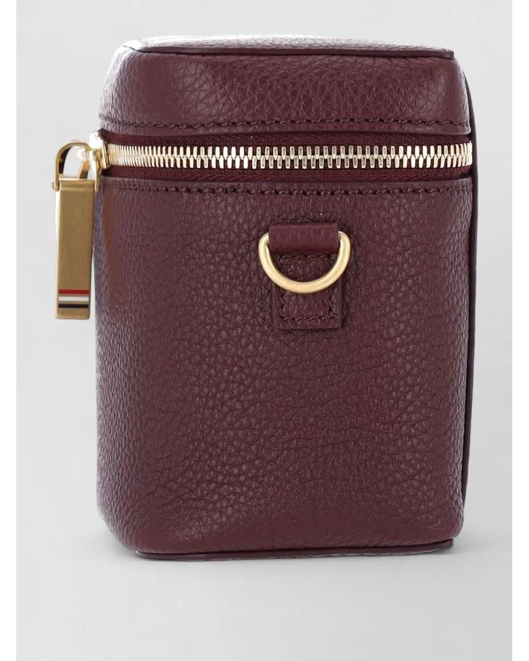 Thom Browne Purple Leather Clutch Bag