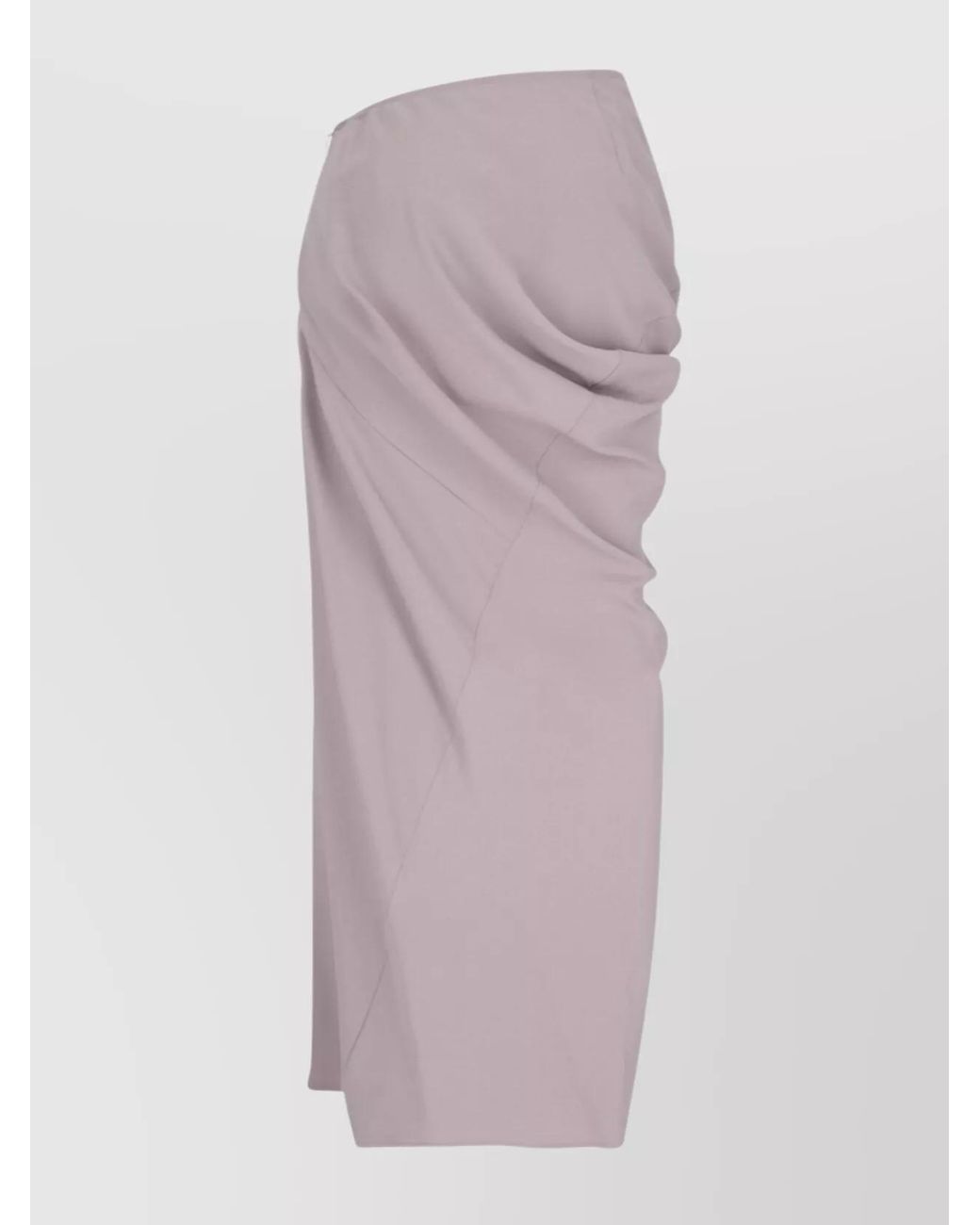 Dries Van Noten Purple Draped Maxi Skirt