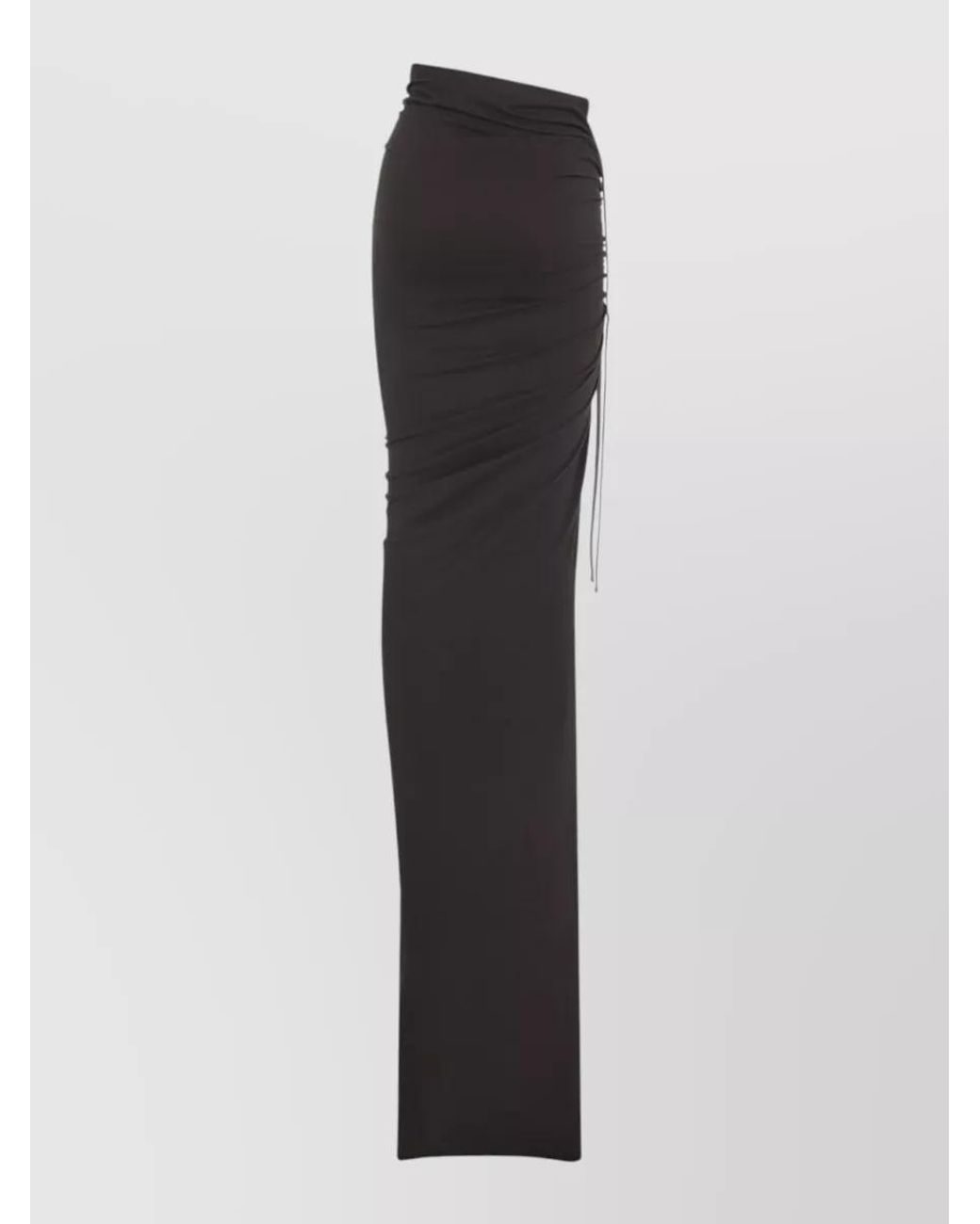 Moncler Multicolor Cotton Draped Wrap Maxi Skirt