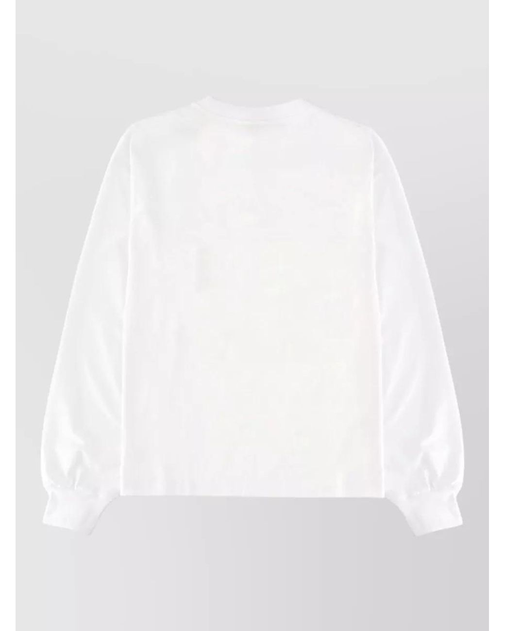 Ganni Pink Oversized Long-Sleeve Raspberry-Print T-Shirt