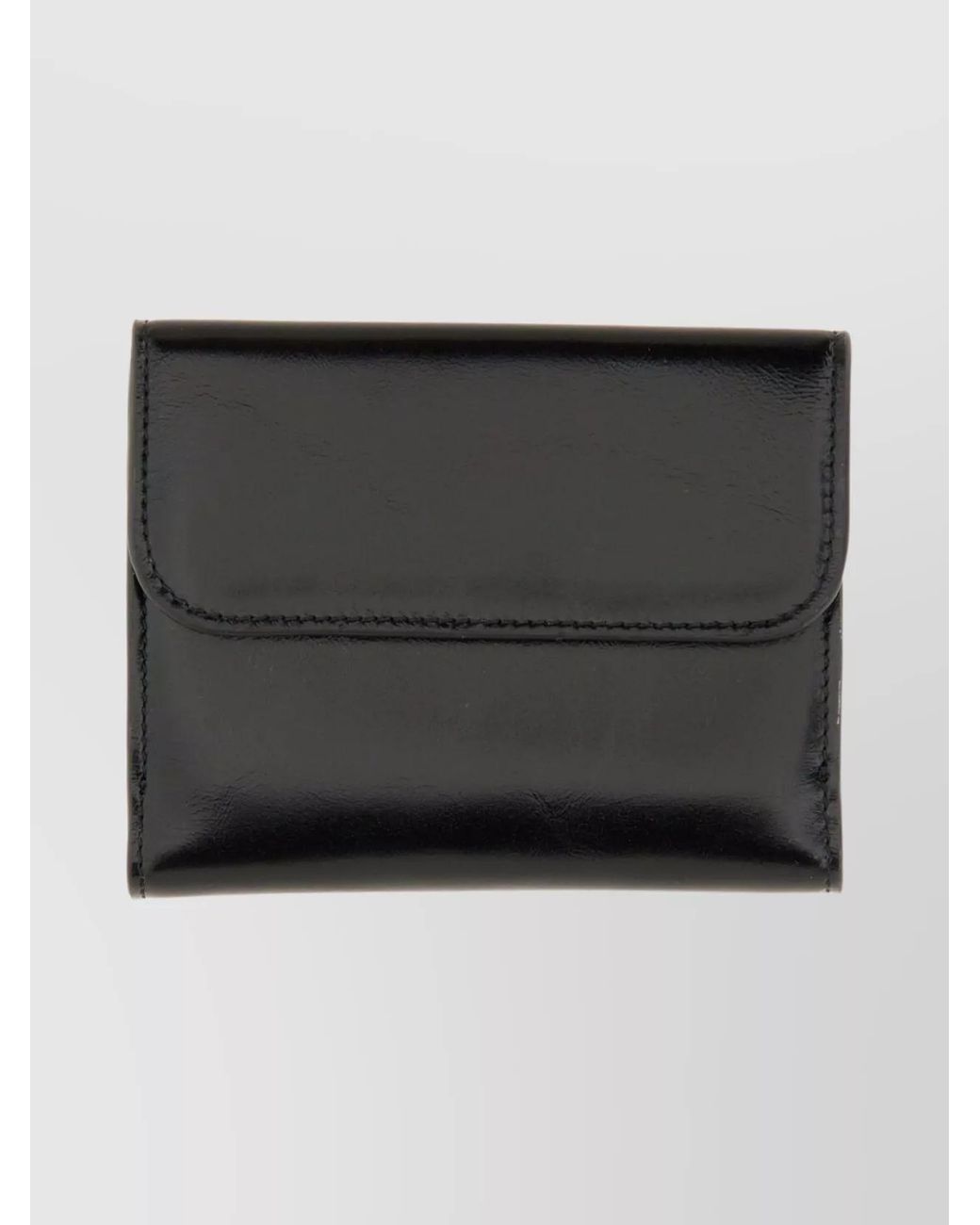 Chloé Black Leather Trifold Wallet