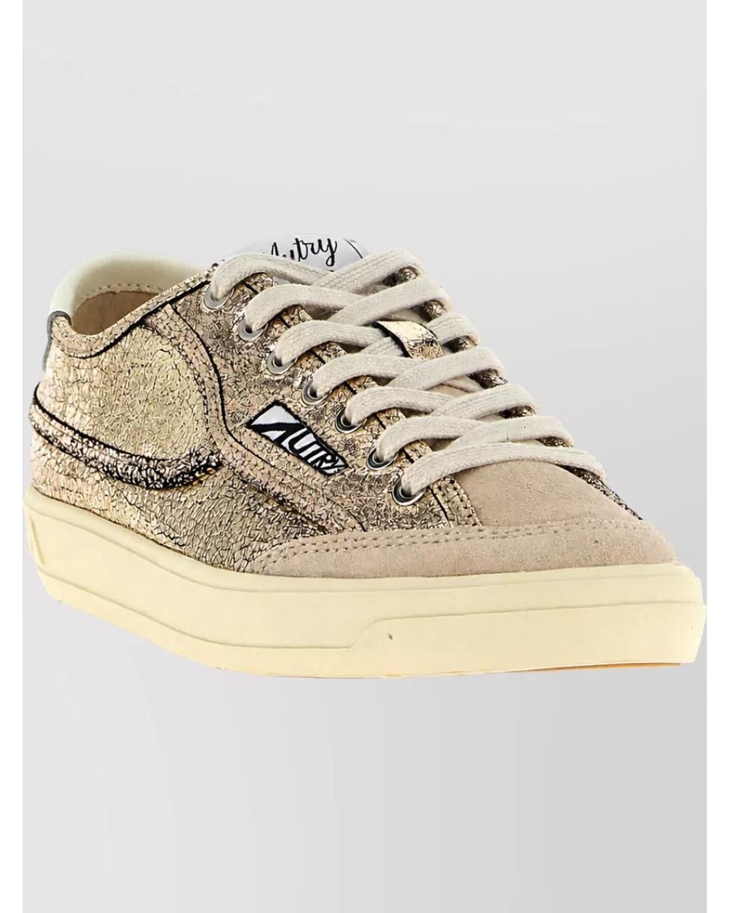 Autry Multicolor Leather Low-Top Lace-Up Sneakers