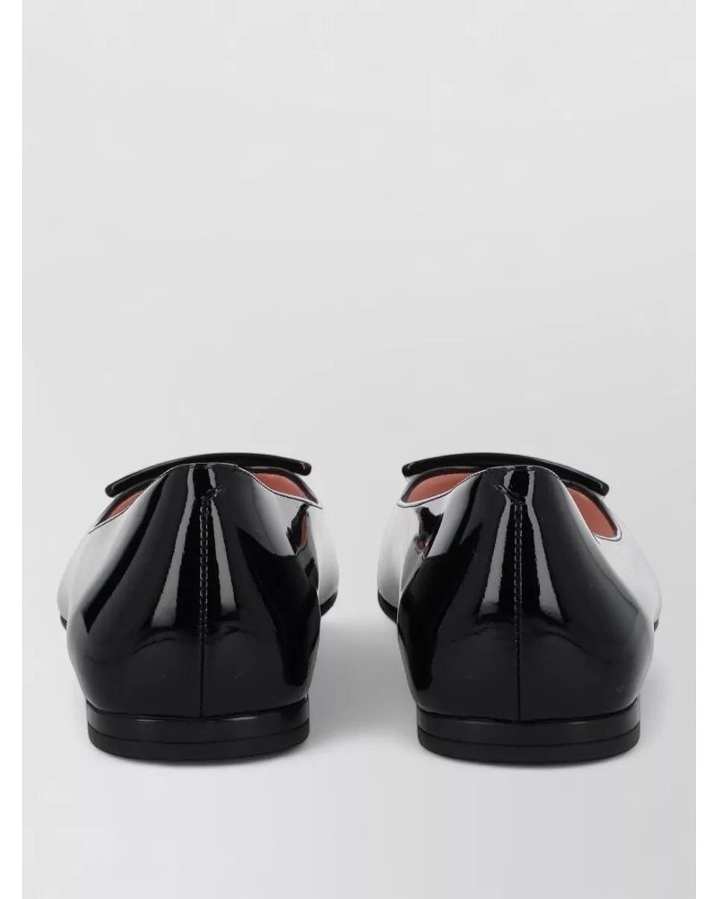 Roger Vivier Black Leather Ballerina Flats