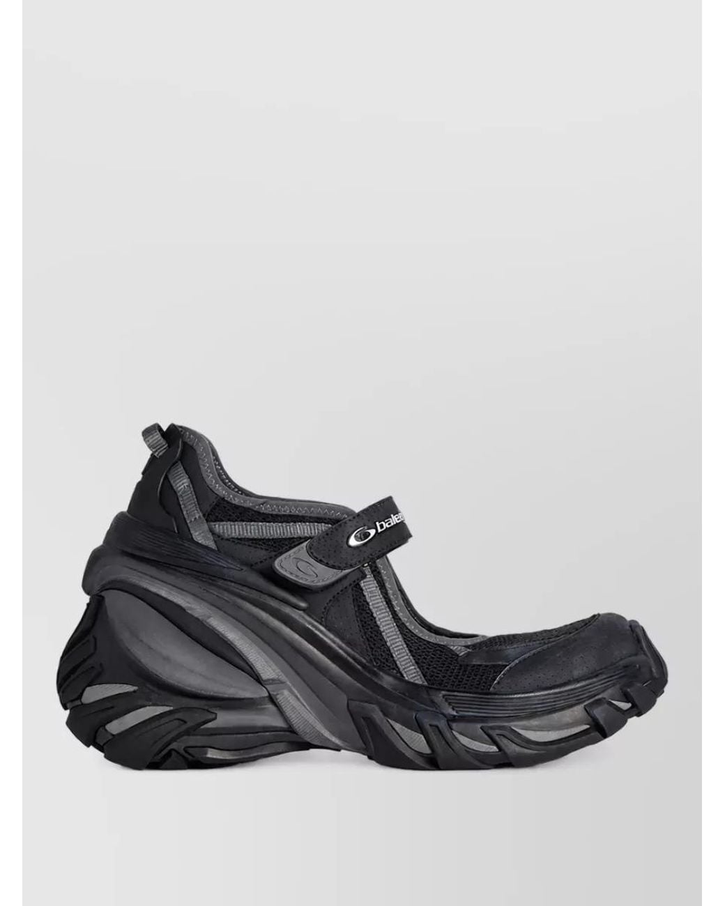 Balenciaga Black Mesh Hydra Mary Jane Slip-On Sneakers