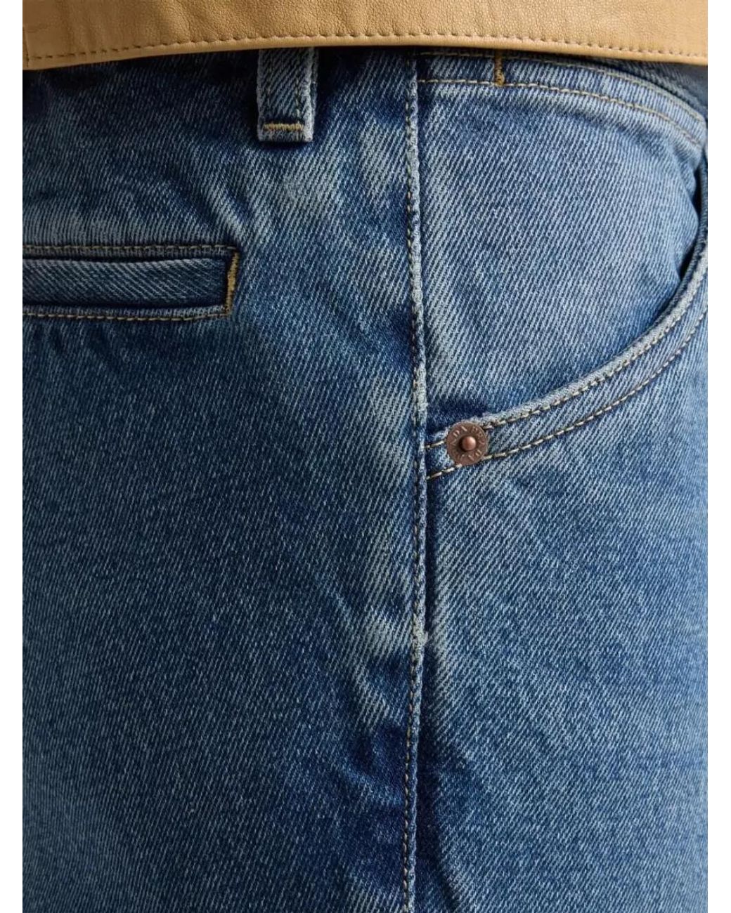 Prada Blue Denim Slim-Fit Regular-Rise Straight-Leg Jeans for men