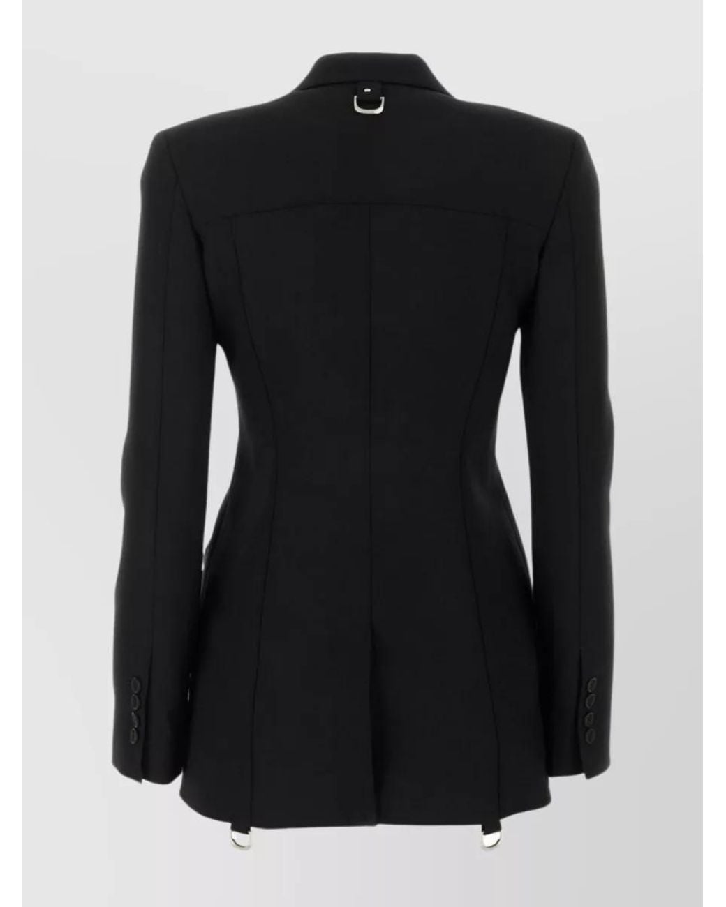 Off-White c/o Virgil Abloh Black Virgin Wool Blend Single-Breasted Blazer
