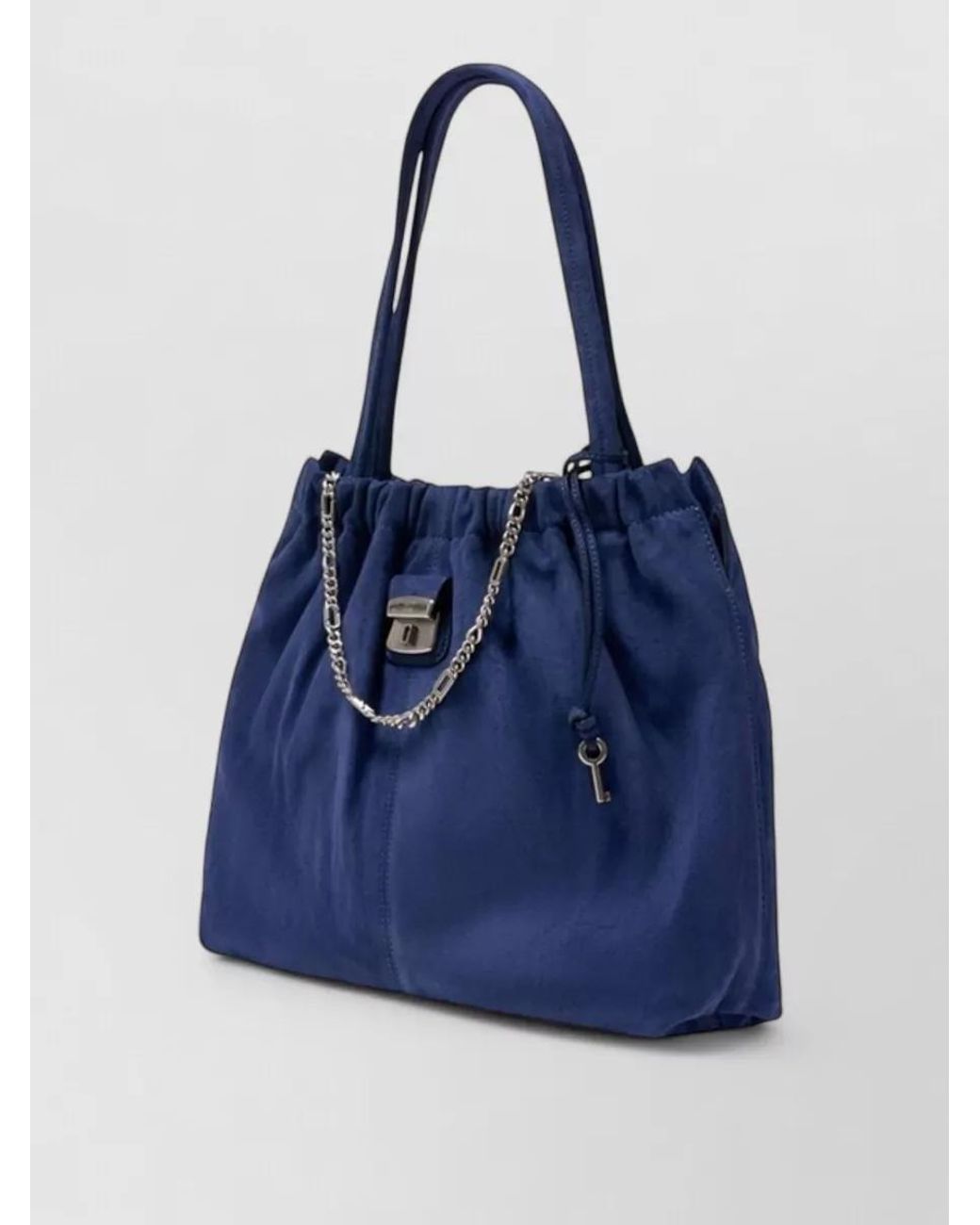 Marc Jacobs Blue The Tote Bag Suede Shoulder Bag