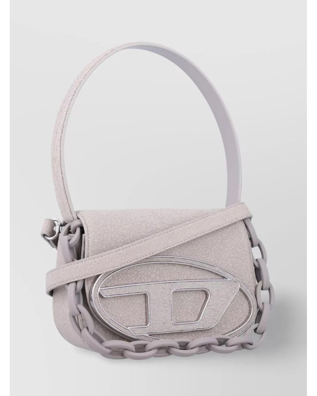 DIESEL Gray 1Dr Leather Cross-Body Bag