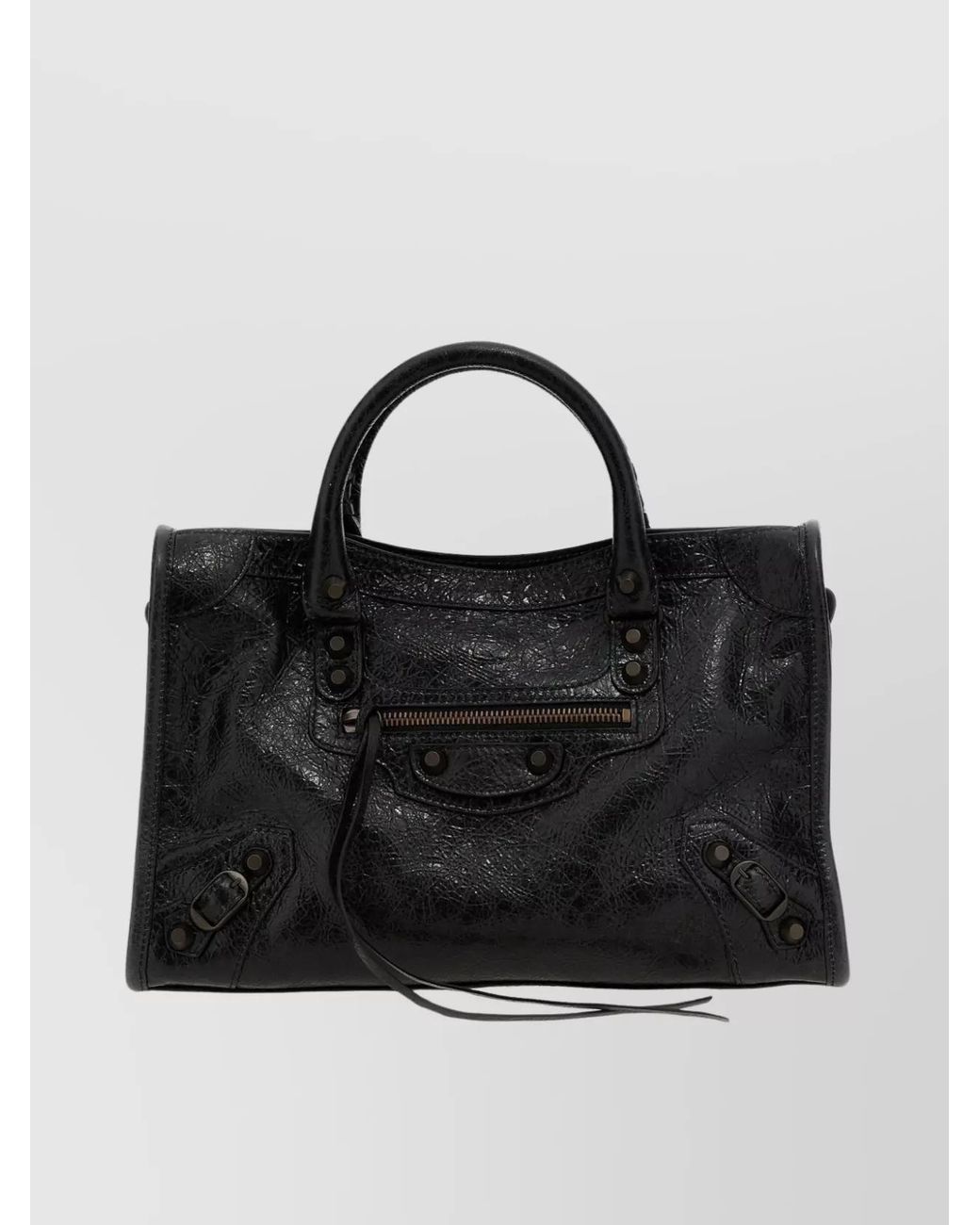 Balenciaga Black Le City Small Lamb Leather Shoulder Bag