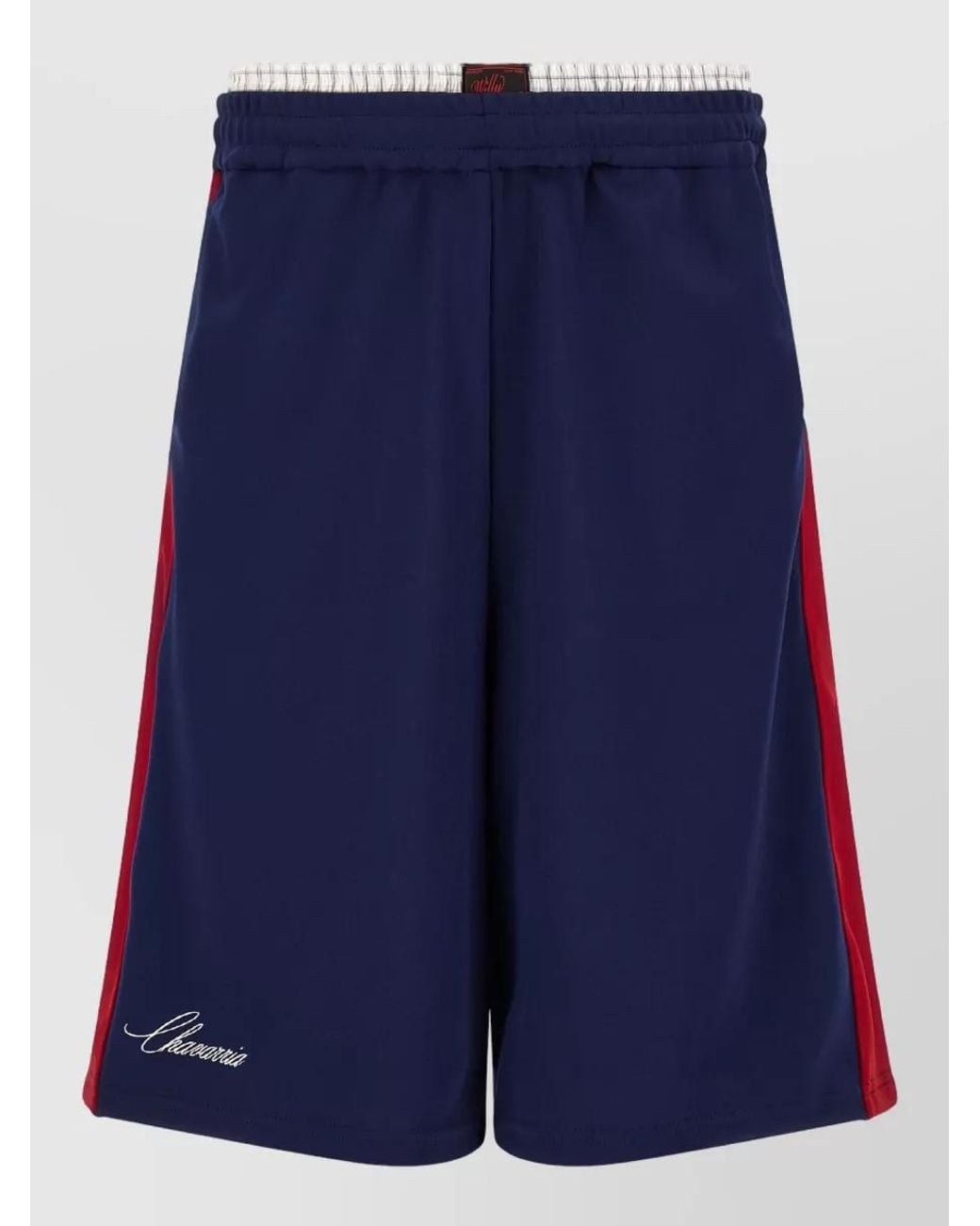 Willy Chavarria Blue Oversized Technical Bermuda Shorts for men