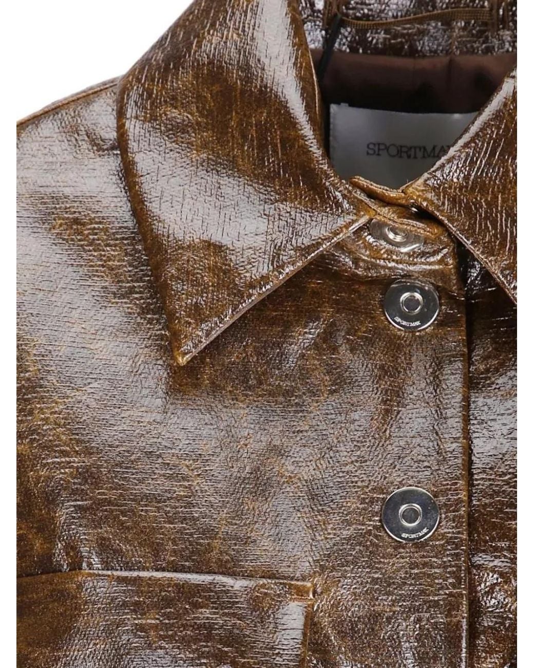 Sportmax Brown Single Breasted Coat