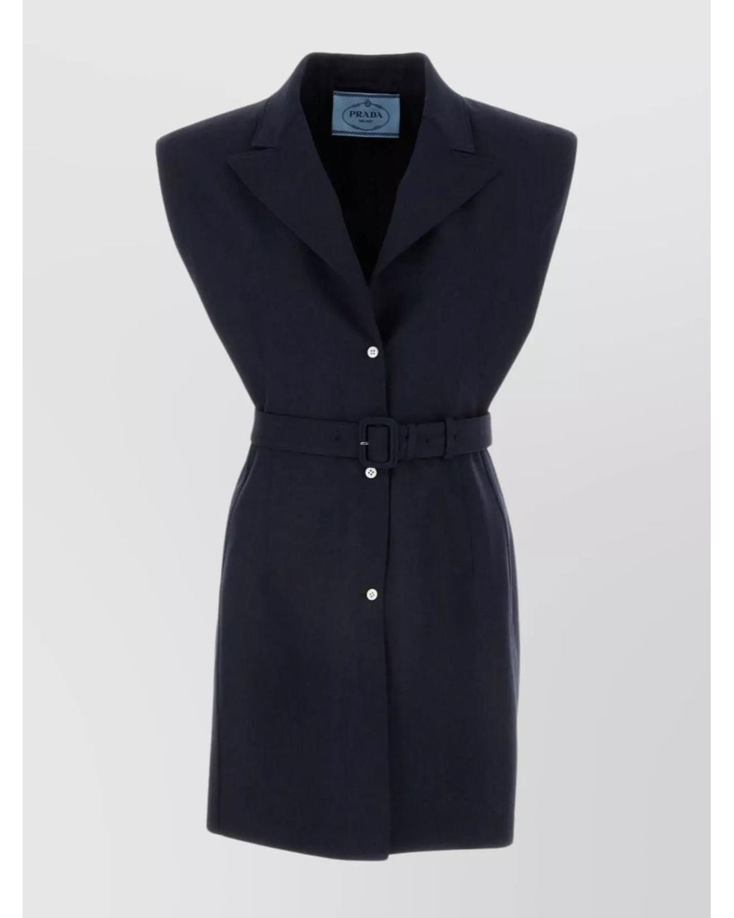 Prada Blue Wool Vest