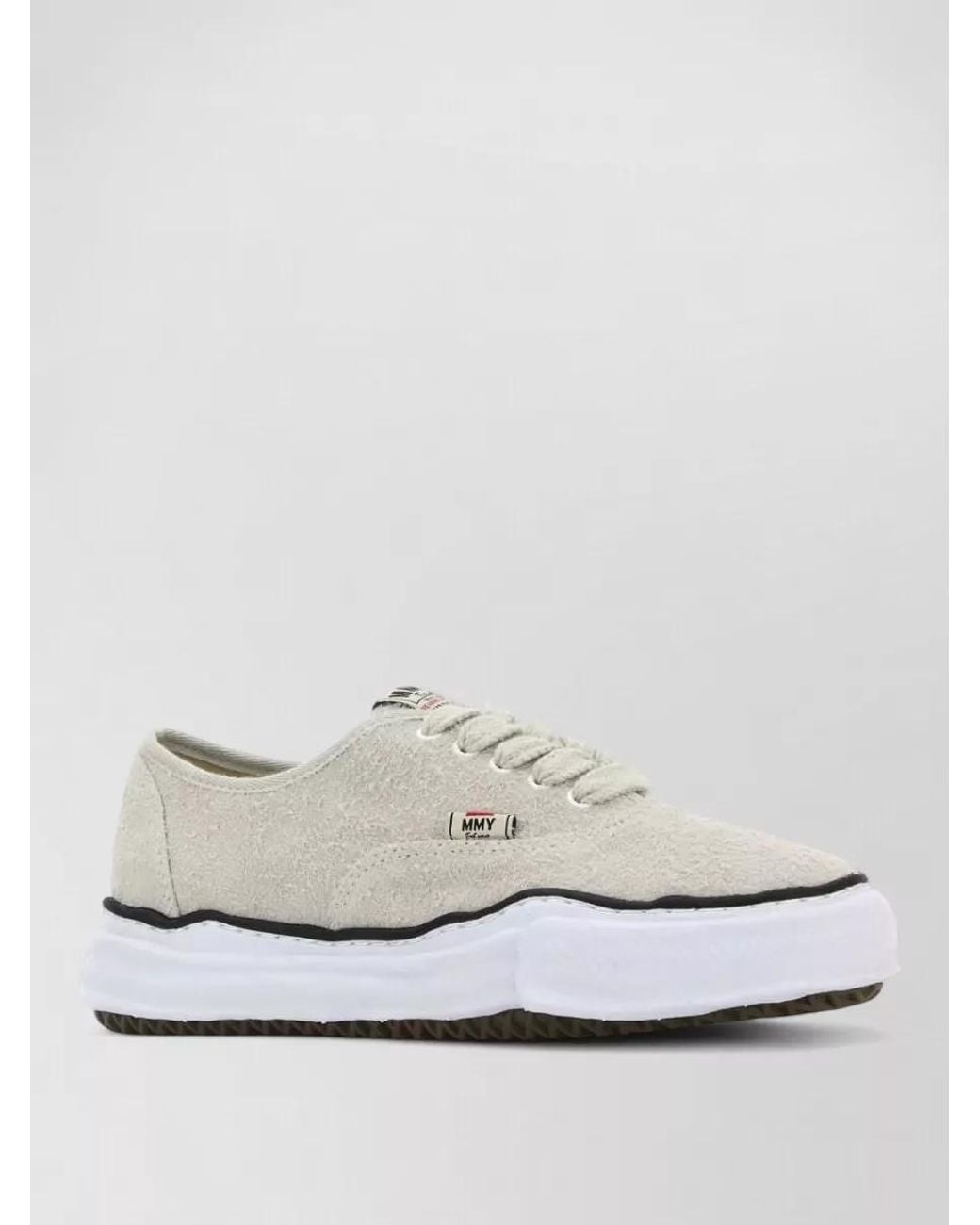 Maison Mihara Yasuhiro White Cotton Lace-Up Sneakers for men