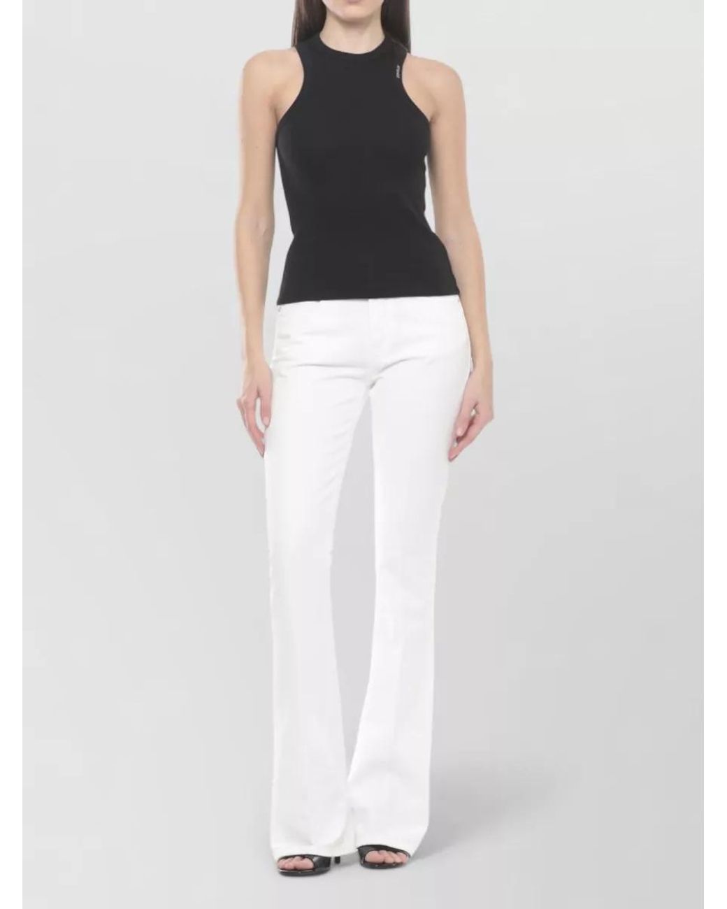 Dondup White Flared Jeans