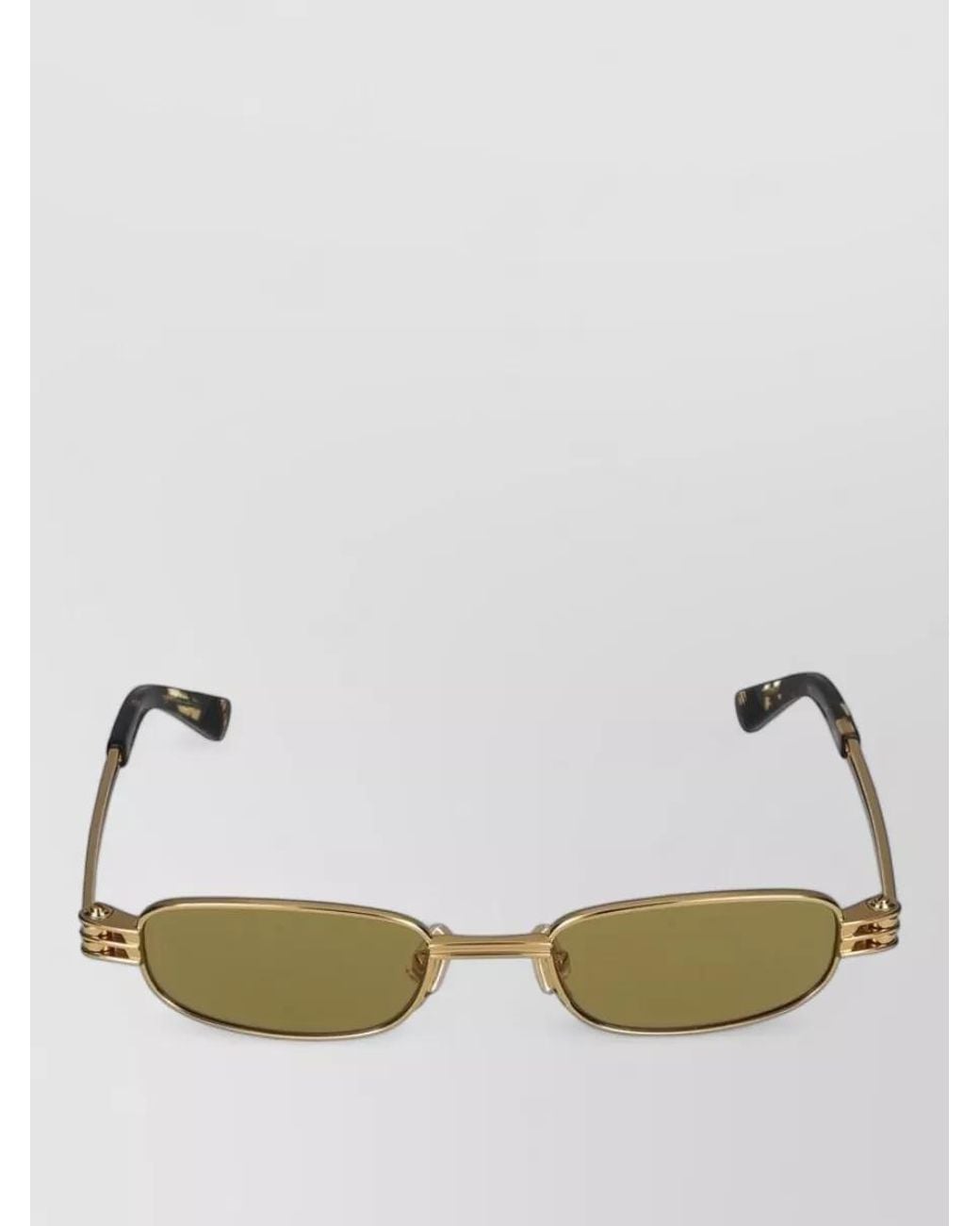 Bottega Veneta Green Metal Cat-Eye Sunglasses