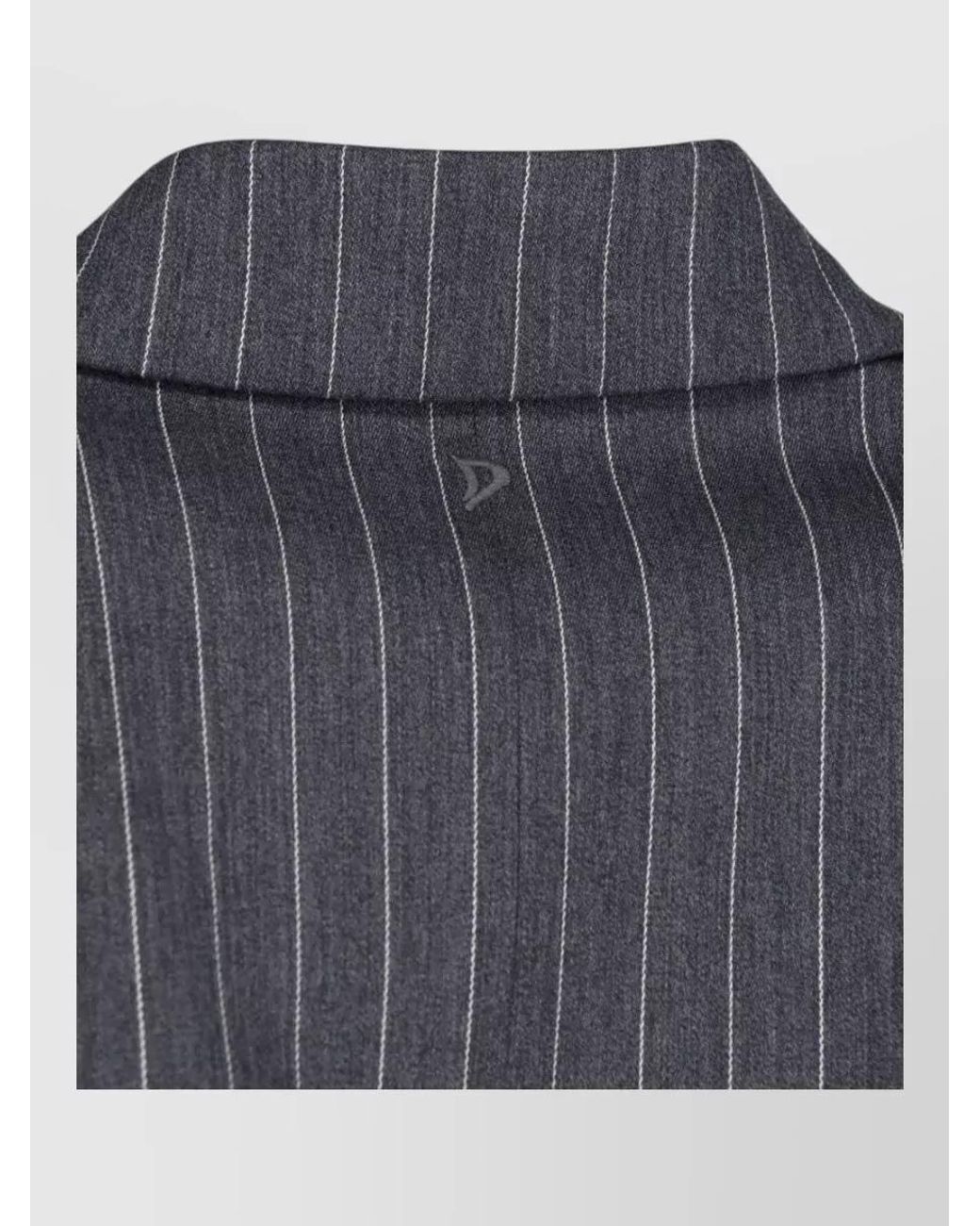 Dondup Gray Virgin Wool Blazer
