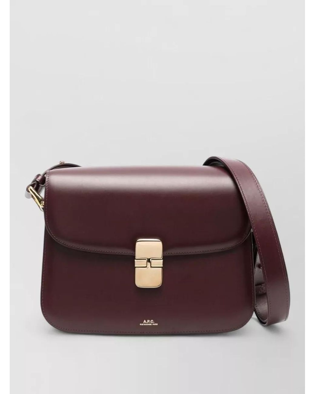 A.P.C. Brown Grace Leather Shoulder Bag