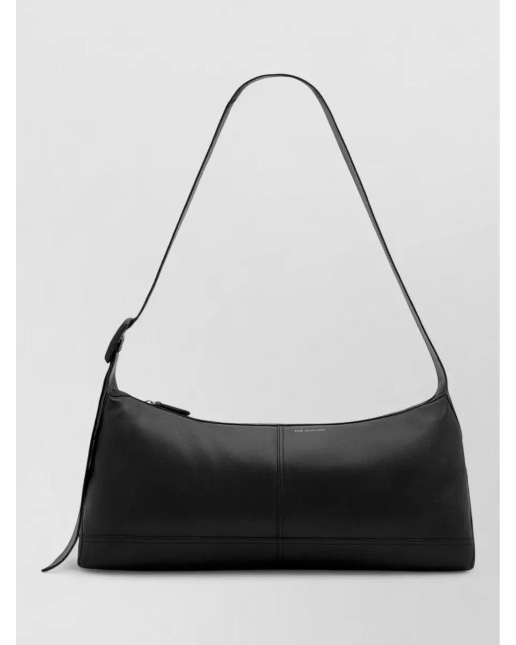 AMI Black Leather Crossbody Bag