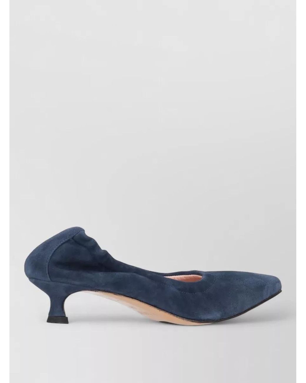 LA ROSE Blue Suede Leather Pumps
