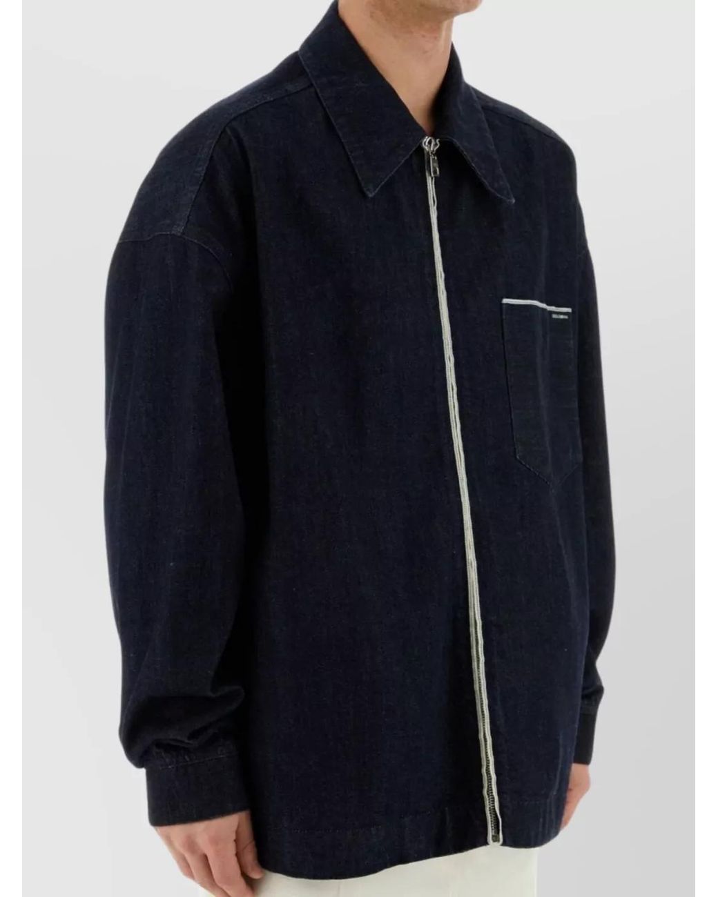 Dolce & Gabbana Blue Denim Regular-Fit Jacket for men