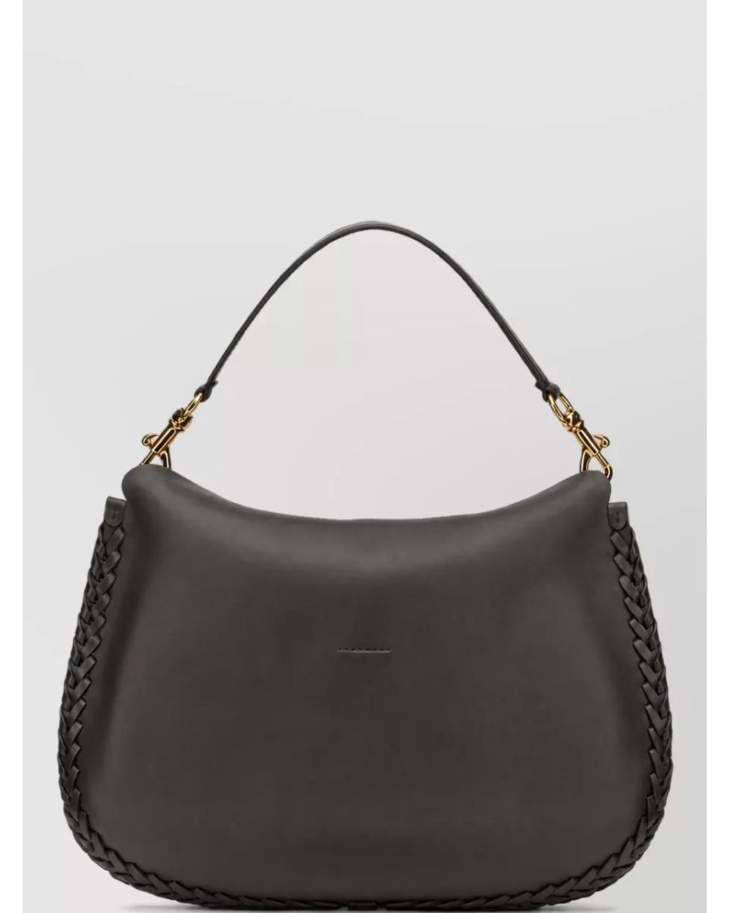 Etro Black Large Leather Tote Bag