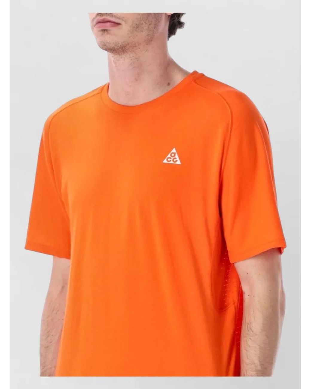 Nike Orange Solar Chase Short-Sleeve T-Shirt for men