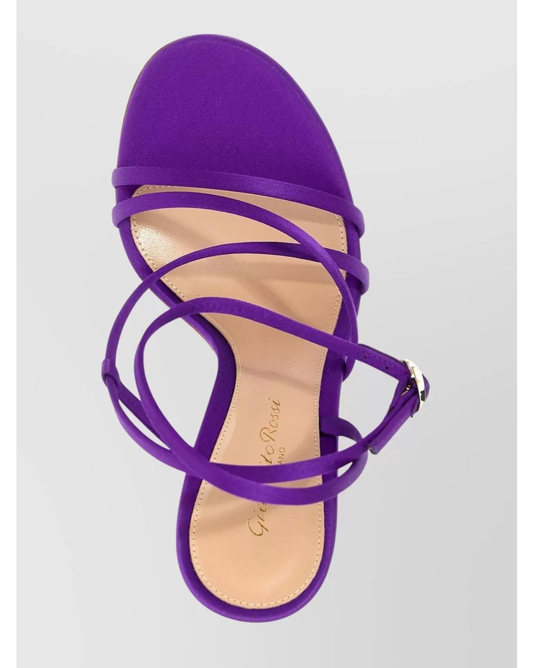 Gianvito Rossi Purple Fabric Sandals