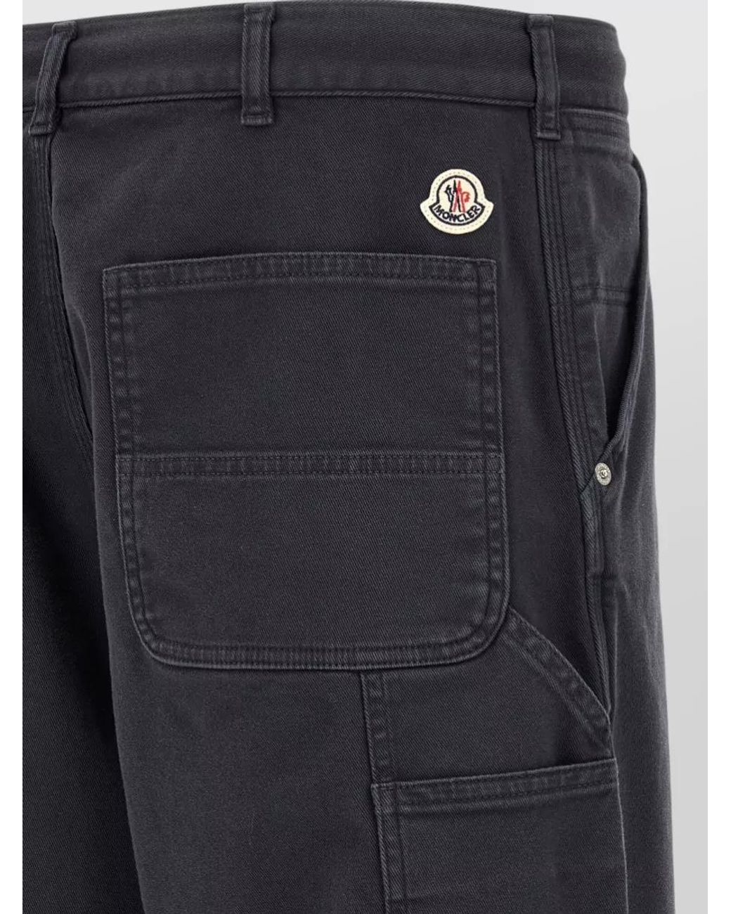 Moncler Blue Cargo Trousers for men