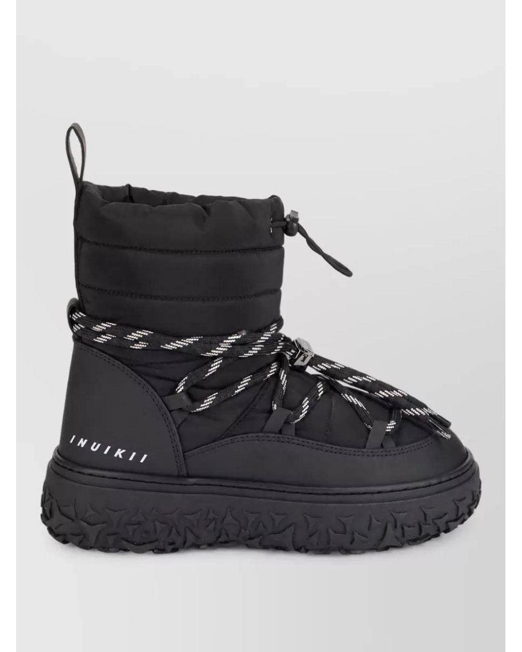 Inuikii Black Technical Fabric Ankle Boots