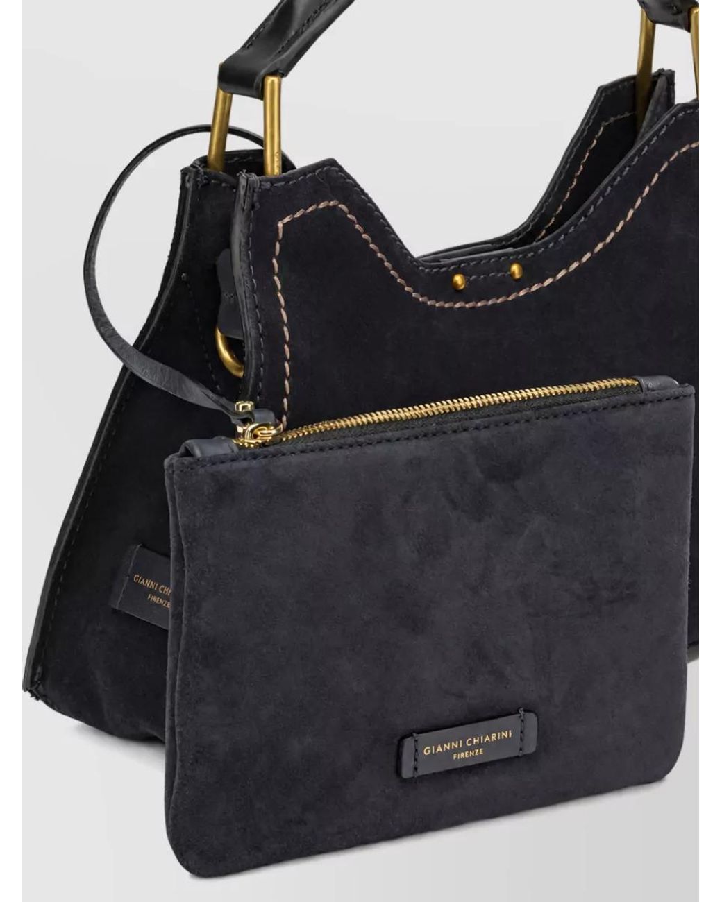 Gianni Chiarini Black Leather Tote Bag