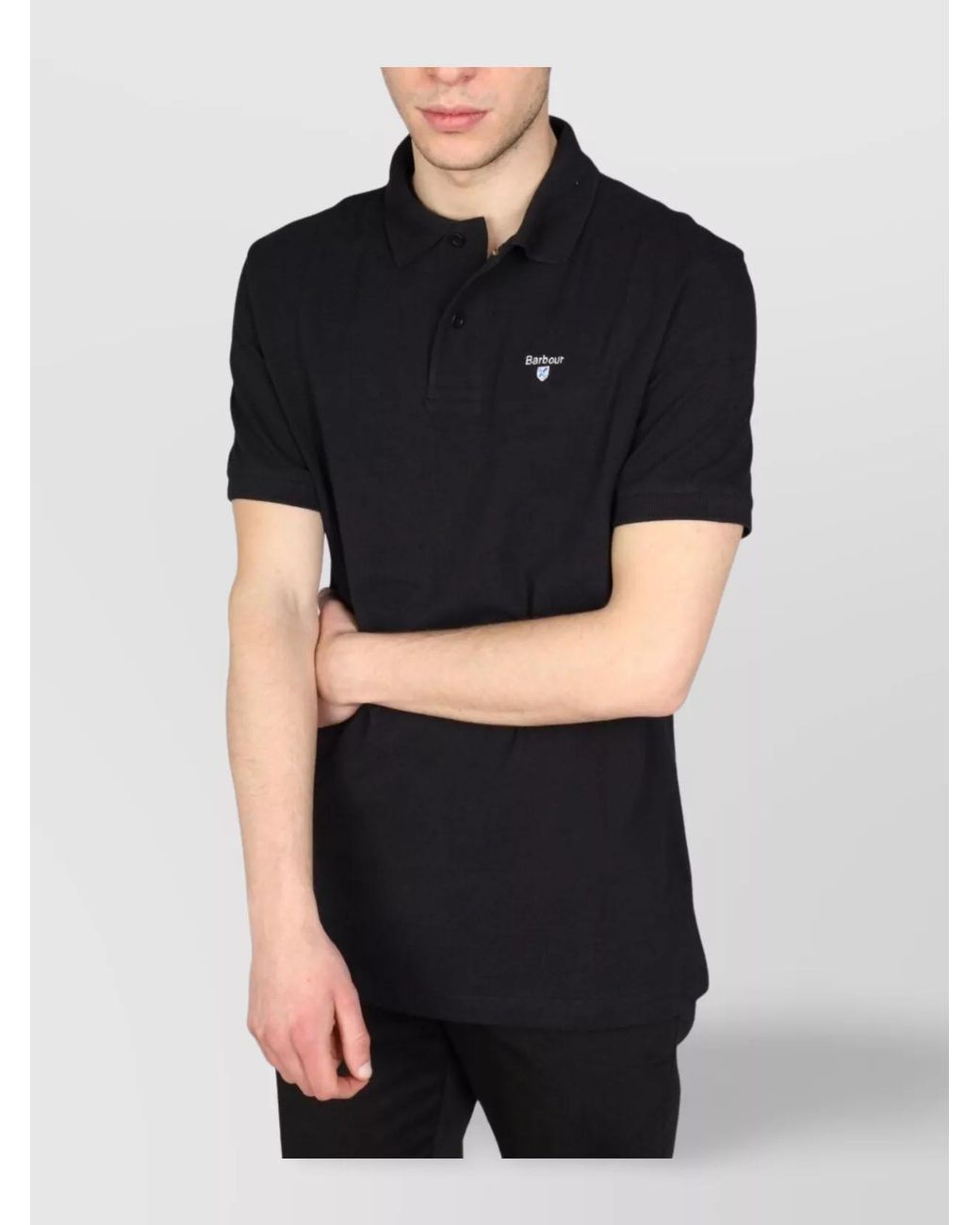 Barbour Black Regular-Fit Polo Shirt for men