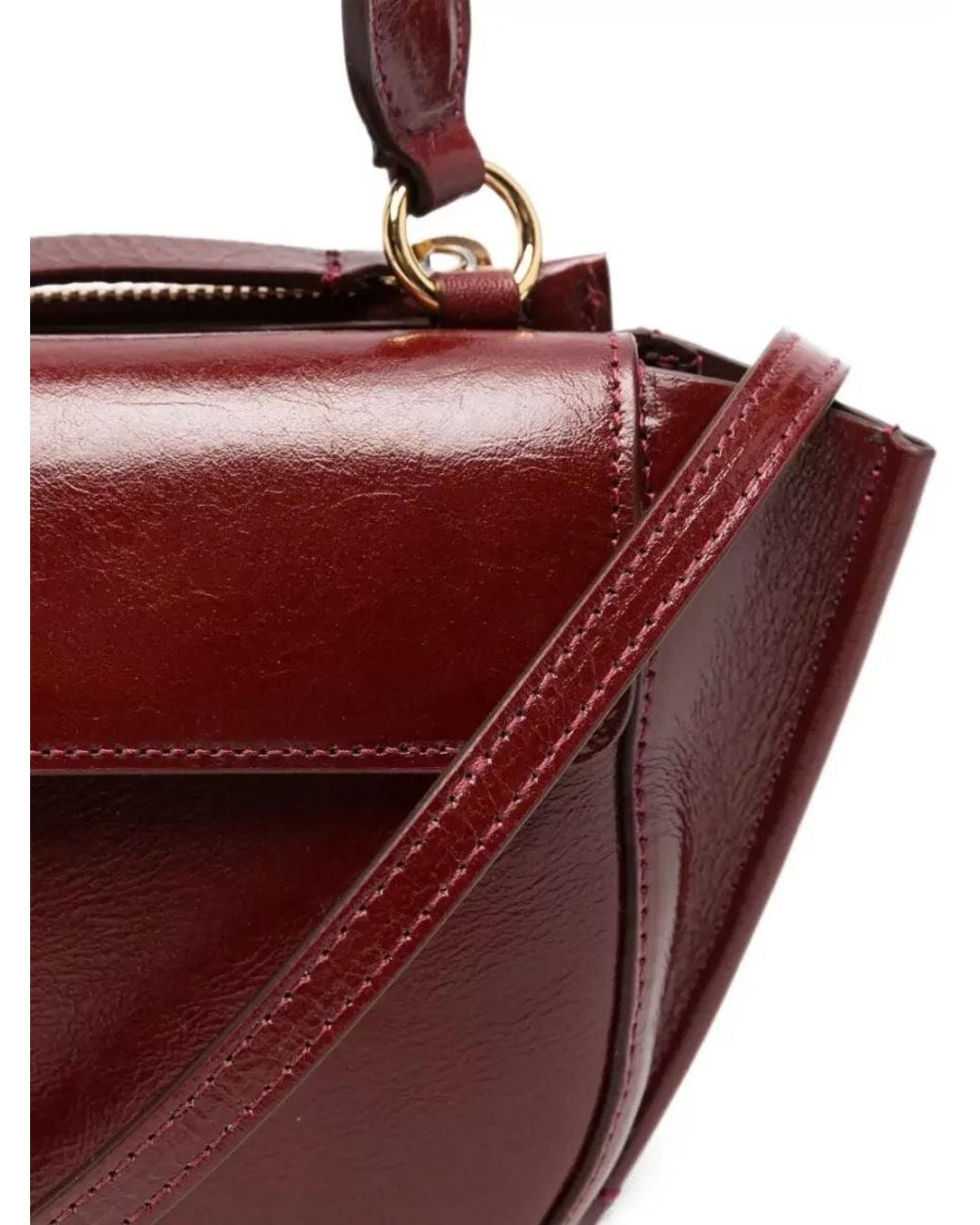 Wandler Red Hortensia Small Leather Mini Bag