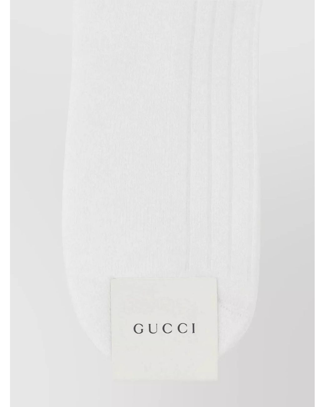 Gucci White Stretch Cotton Blend Socks