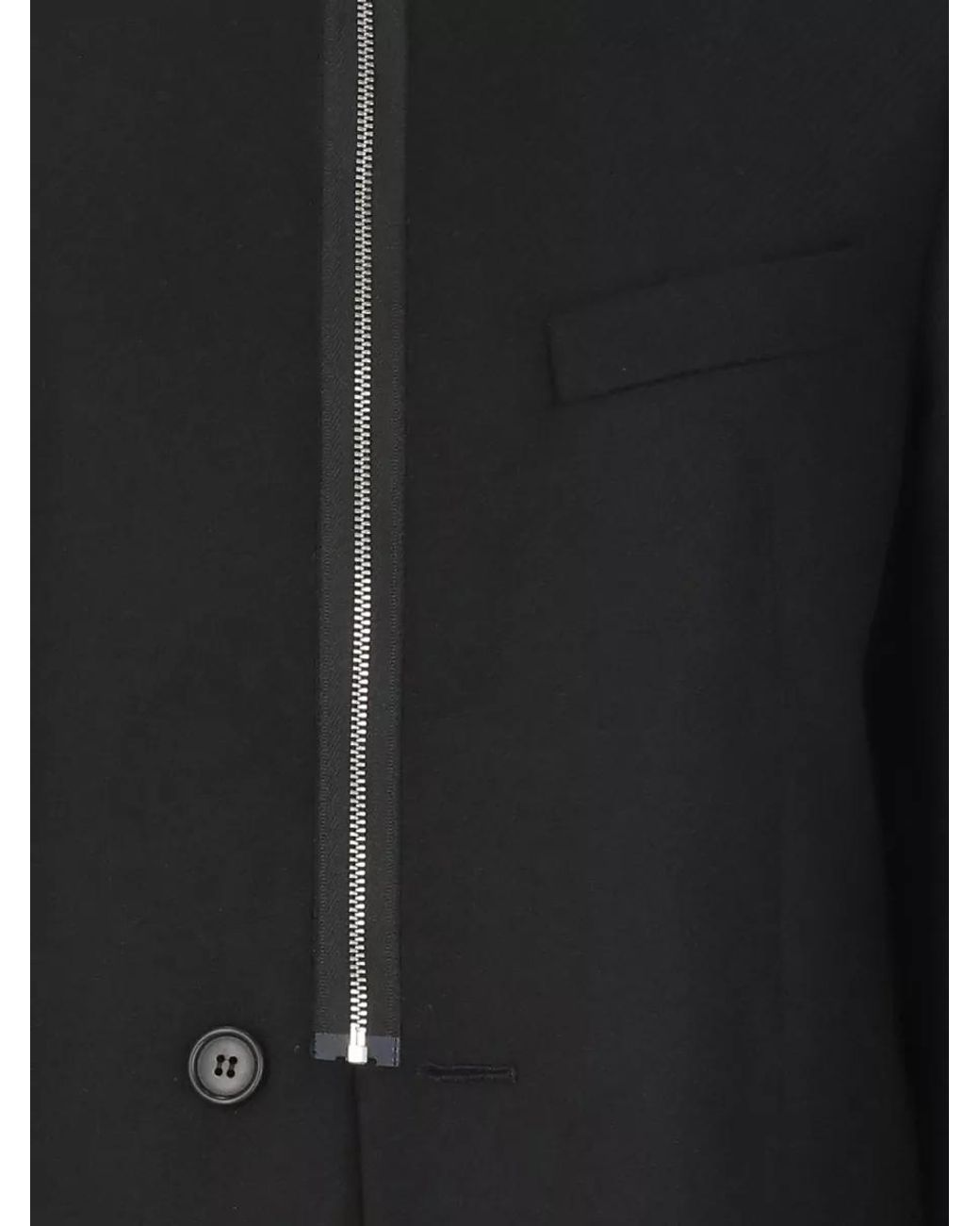 MM6 by Maison Margiela Black Single-Breasted Coat