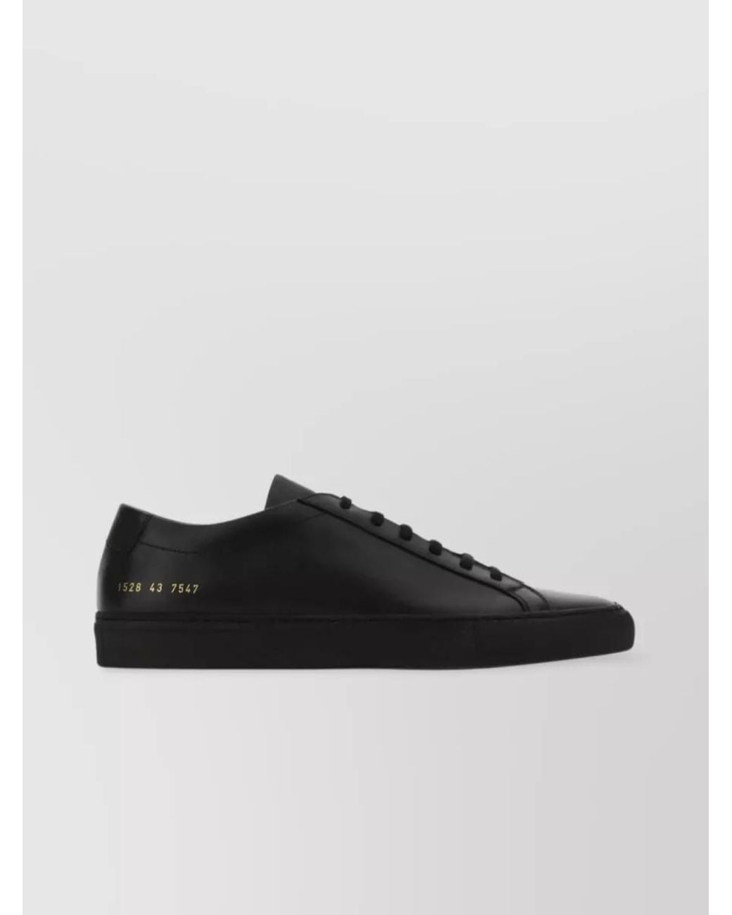 Common Projects Black Leather Low-Top Sneakers for men