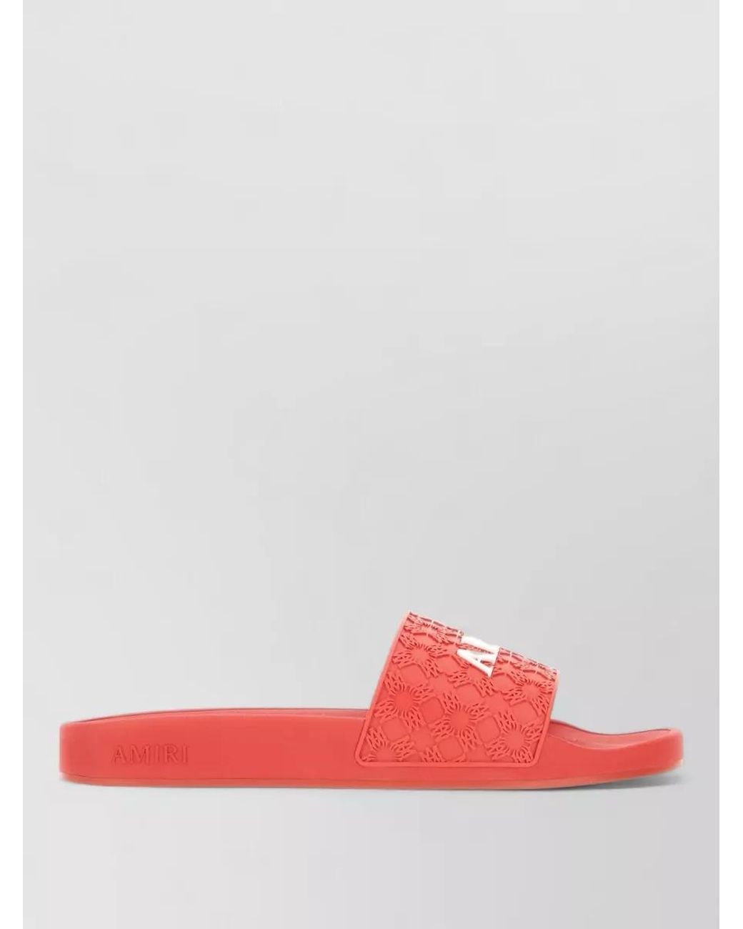 Amiri Pink Rubber Slides for men