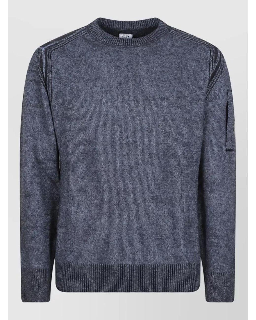 C P Company Blue Crewneck Jumper for men