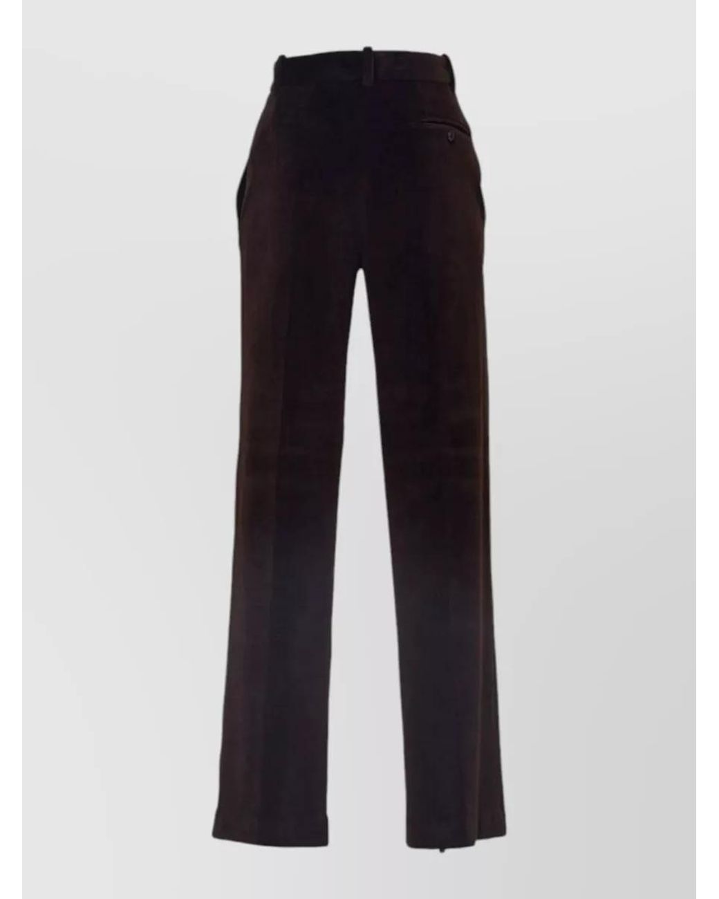Circolo 1901 Blue Velvet Straight-Leg Trousers