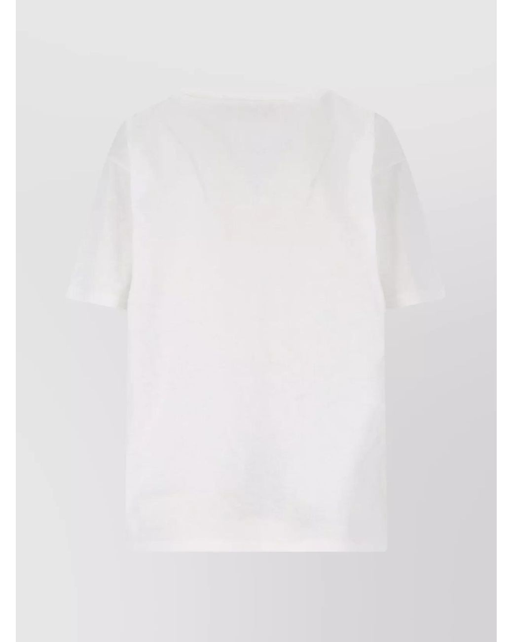 Valentino White Cotton Crew-Neck Short-Sleeve T-Shirt