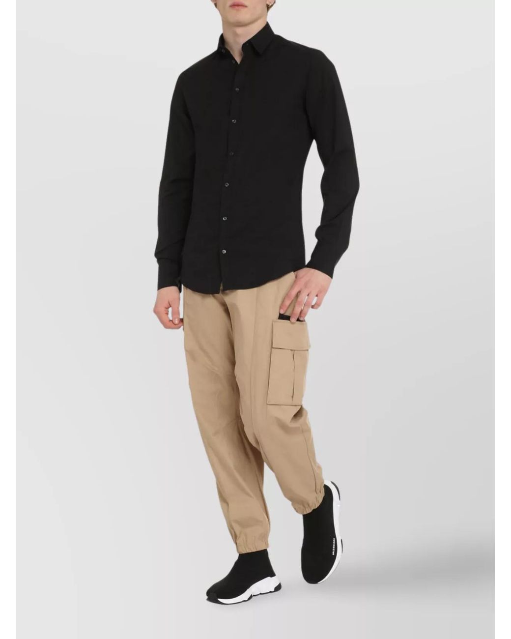 Dolce & Gabbana Black Cotton Shirt for men