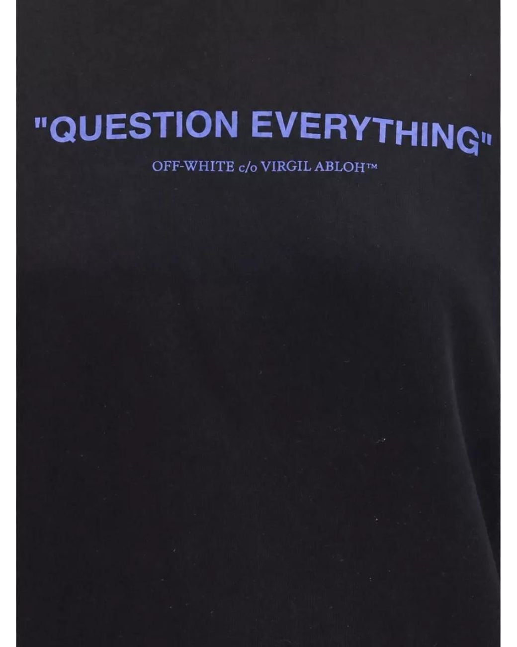 Off-White c/o Virgil Abloh Blue Cotton Hoodie for men