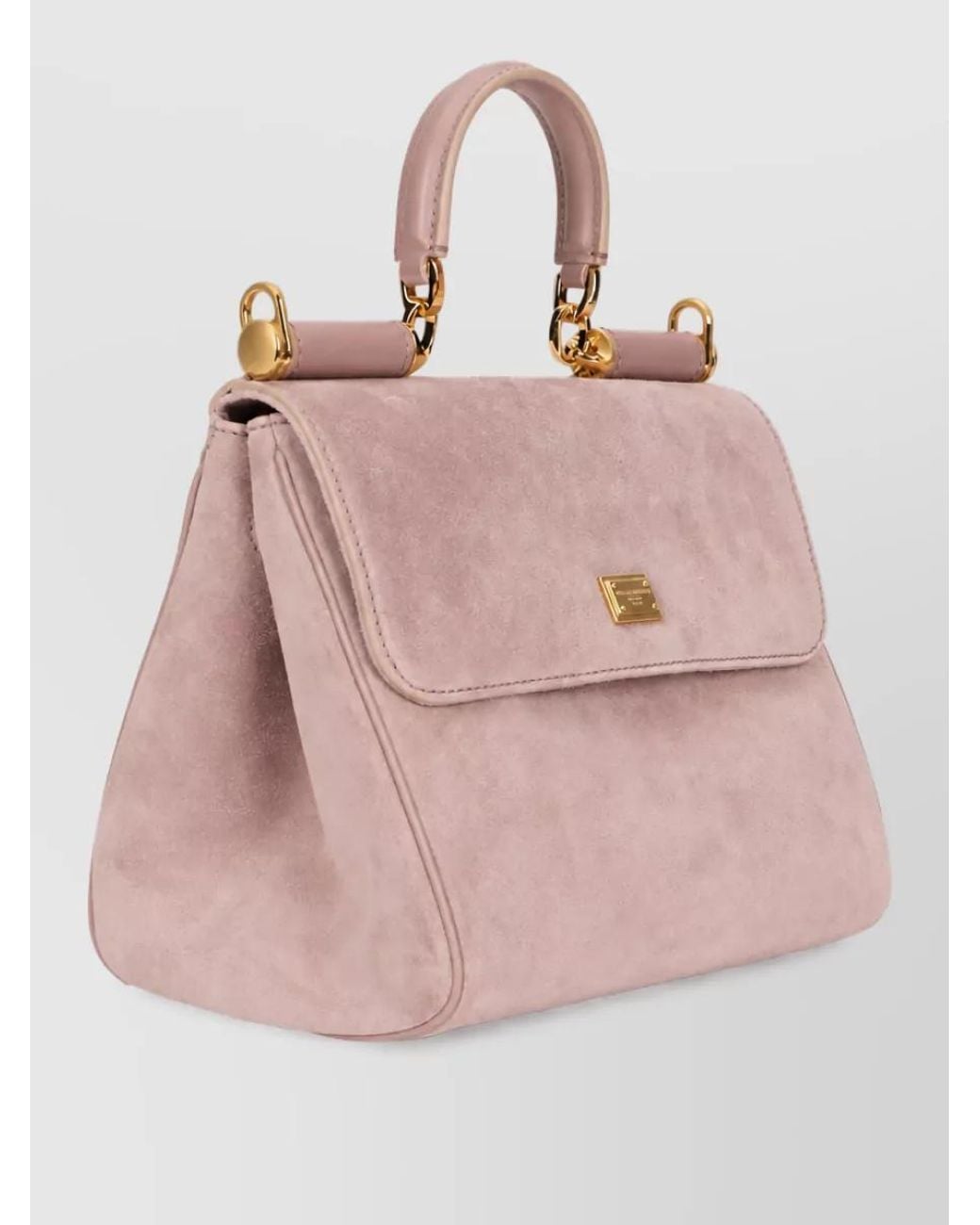 Dolce & Gabbana Pink My Sicily Calfskin Shoulder Bag