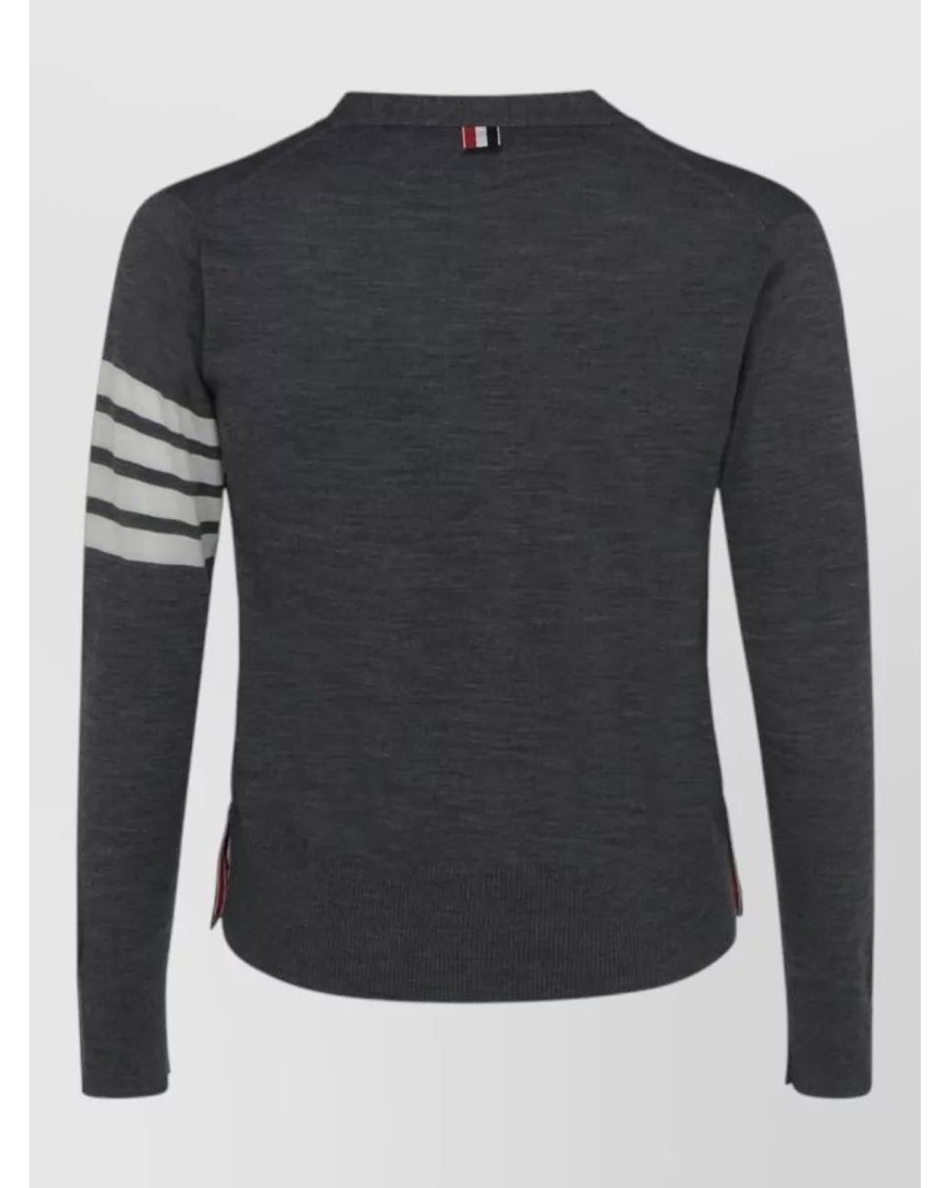 Thom Browne Black Wool Cardigan for men