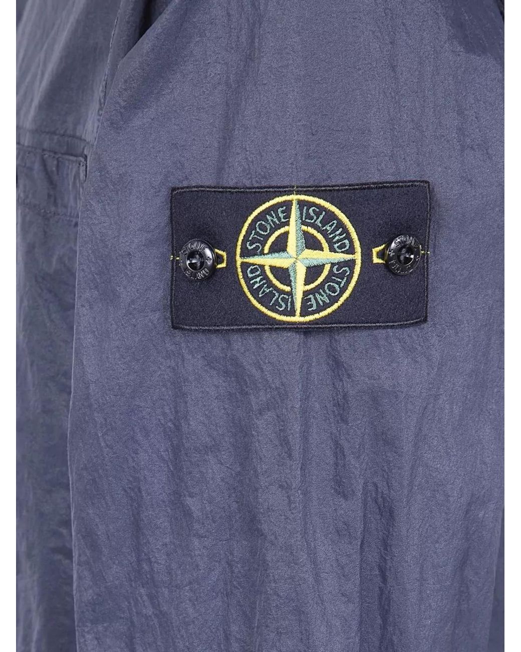Stone Island Blue Single-Breasted Jacket for men