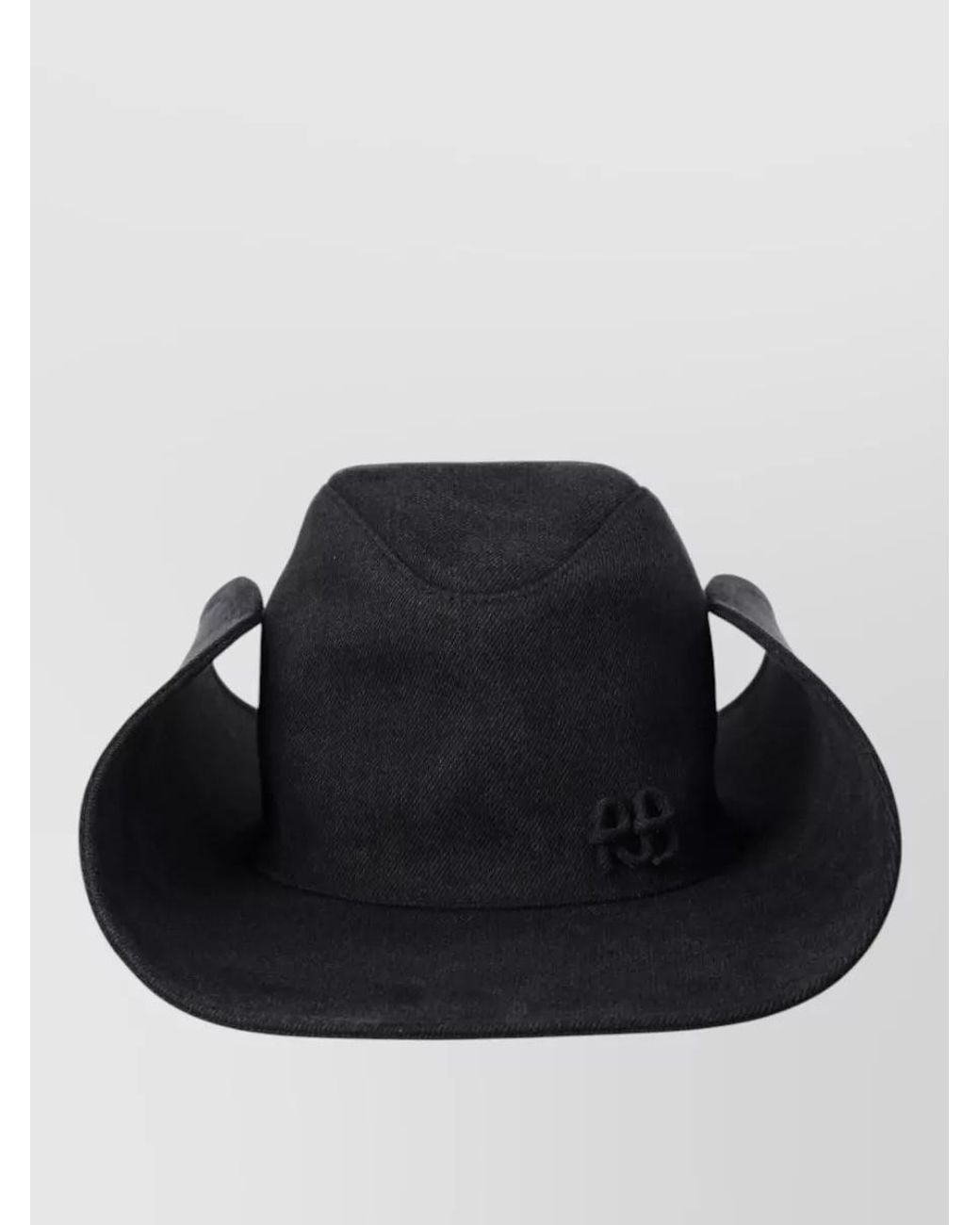 Ruslan Baginskiy Black Cotton Logo Cowboy Hat