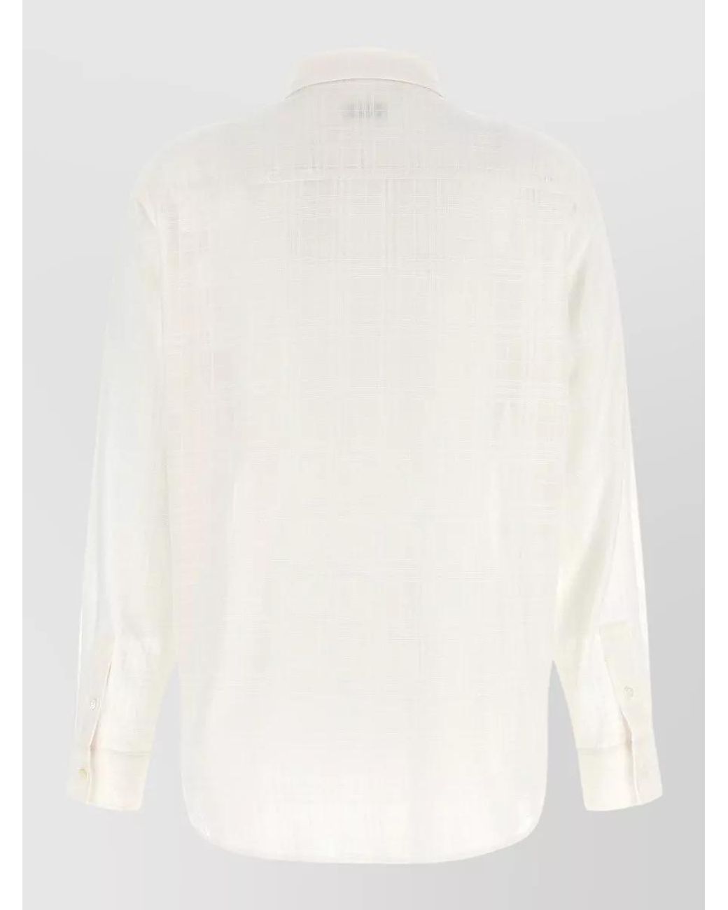 Burberry Natural Cotton Check Long-Sleeve Shirt